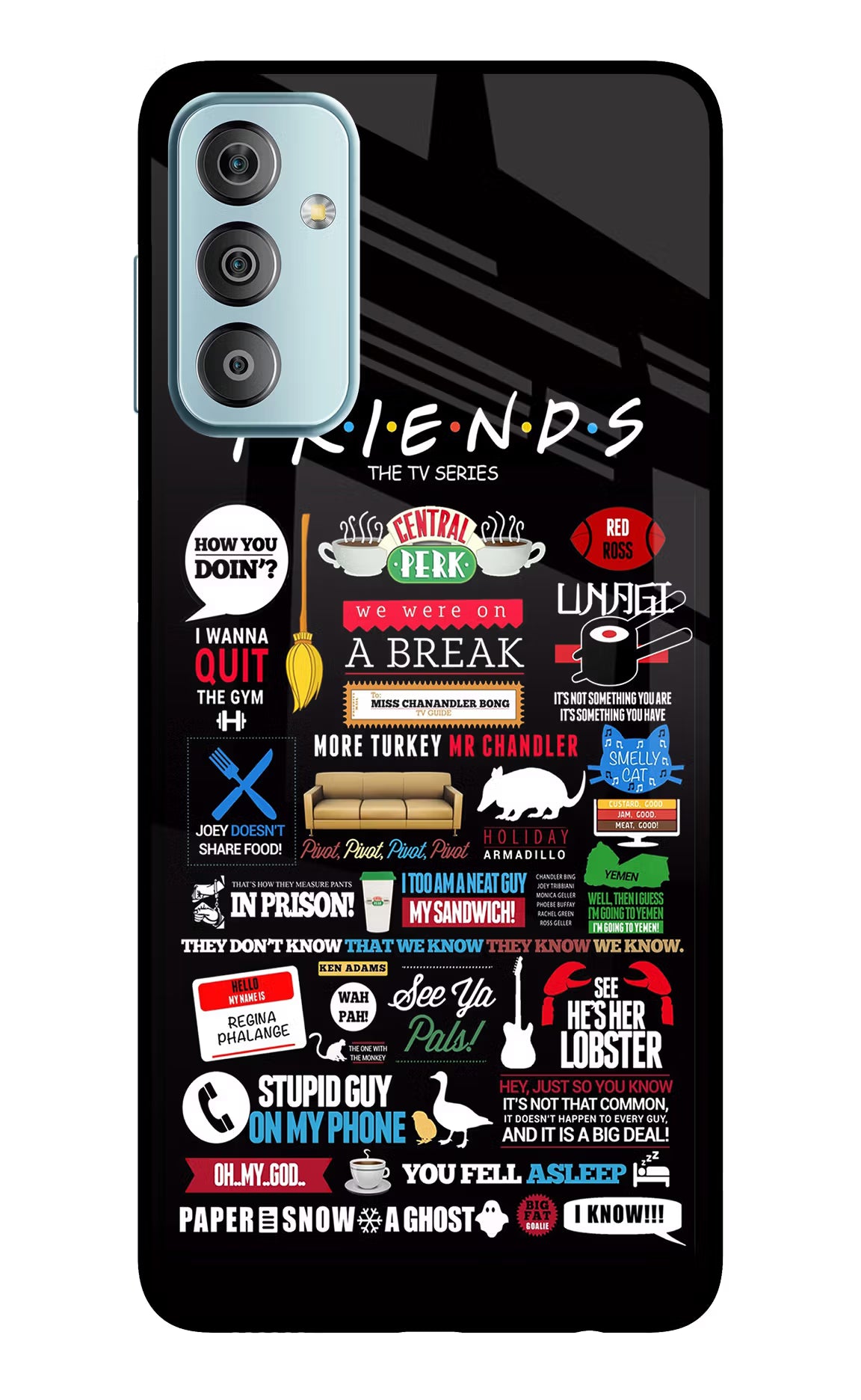 FRIENDS Samsung F23 5G Glass Case - FRIENDS Samsung F23 5G Glass Case FRIENDS Samsung F23 5G Glass Case