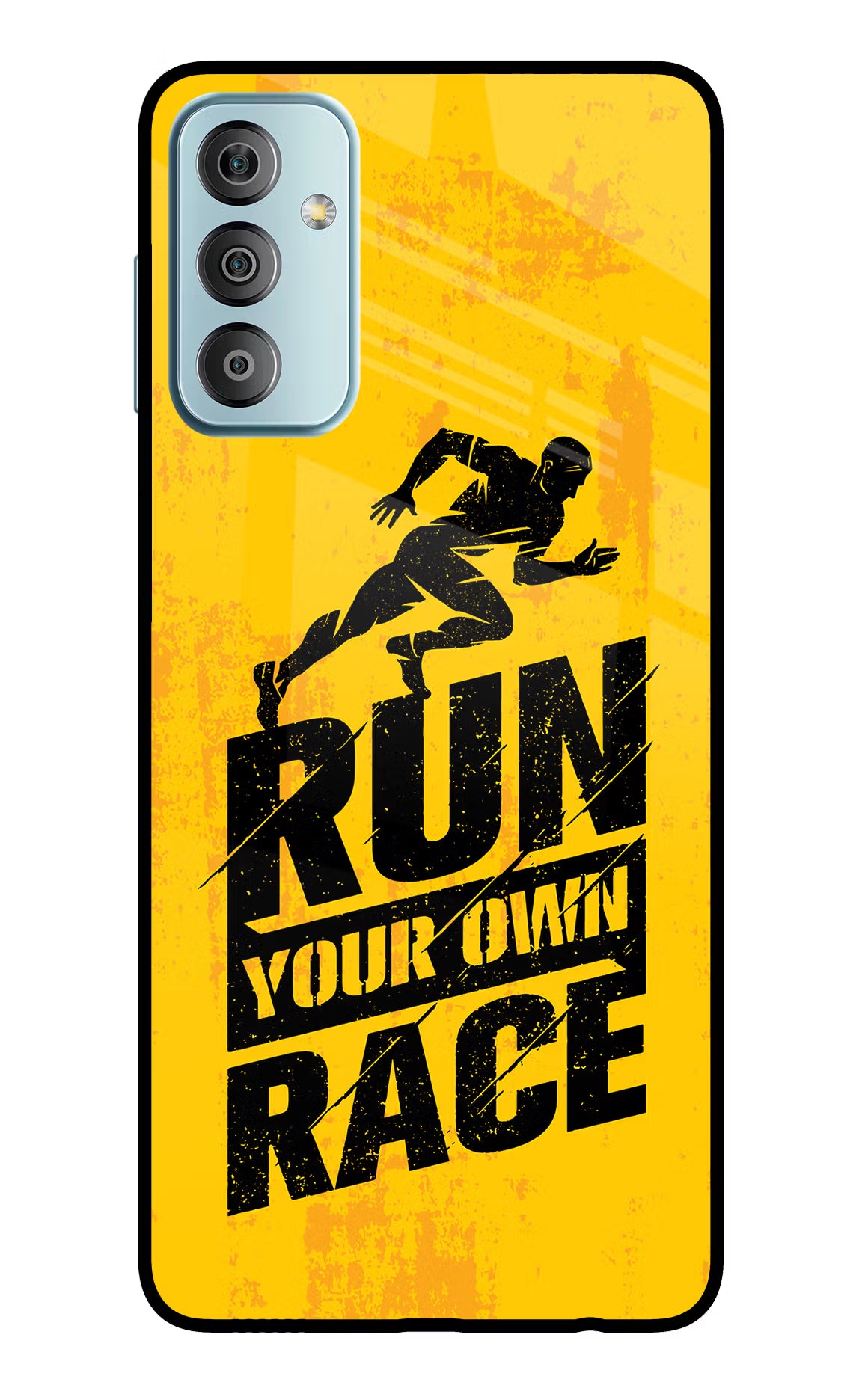 Run Your Own Race Samsung F23 5G Glass Case - Run Your Own Race Samsung F23 5G Glass Case Run Your Own Race Samsung F23 5G Glass Case