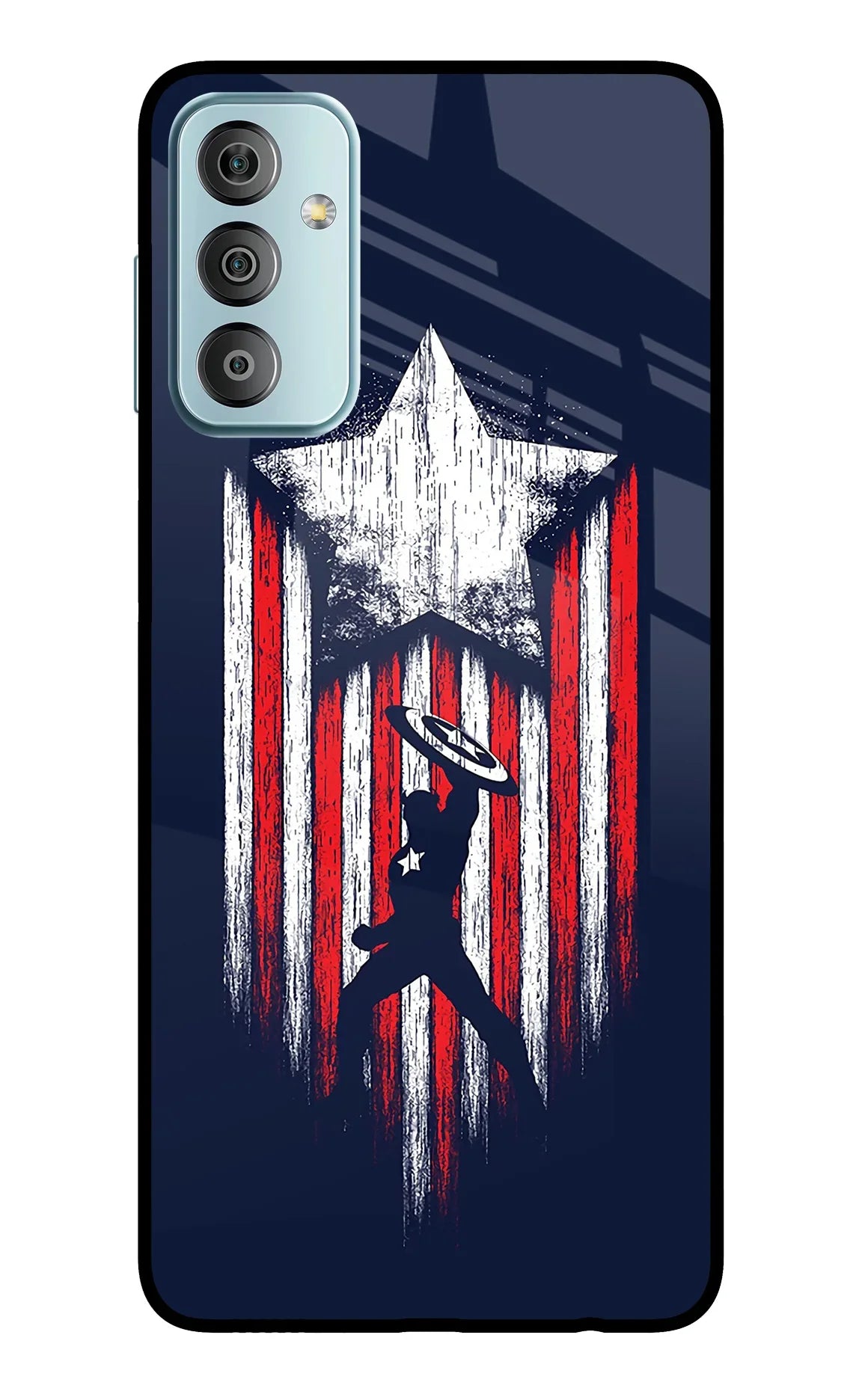 Captain America Marvel Art Samsung F23 5G Glass Case - Captain America Marvel Art Samsung F23 5G Glass Case Captain America Marvel Art Samsung F23 5G Glass Case