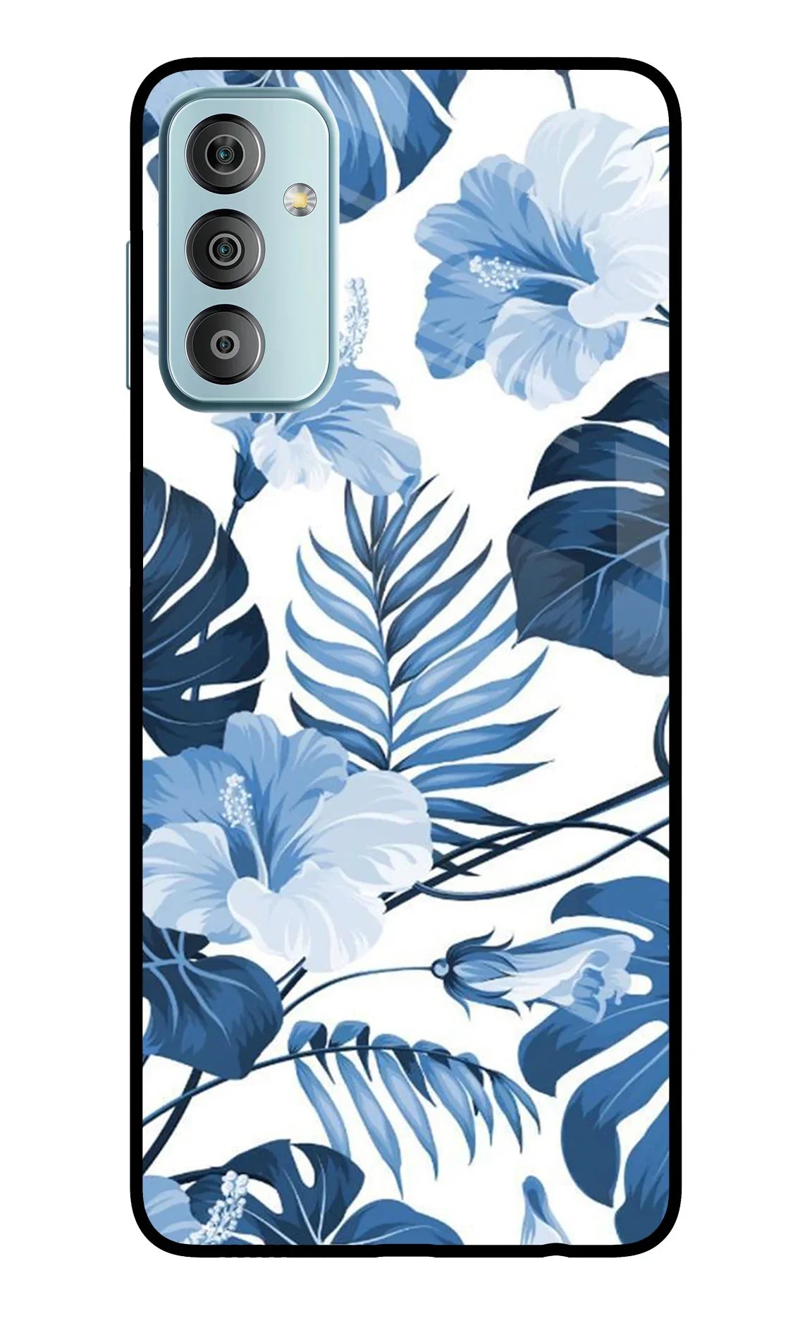 Fabric Art Samsung F23 5G Glass Case - Fabric Art Samsung F23 5G Glass Case Fabric Art Samsung F23 5G Glass Case