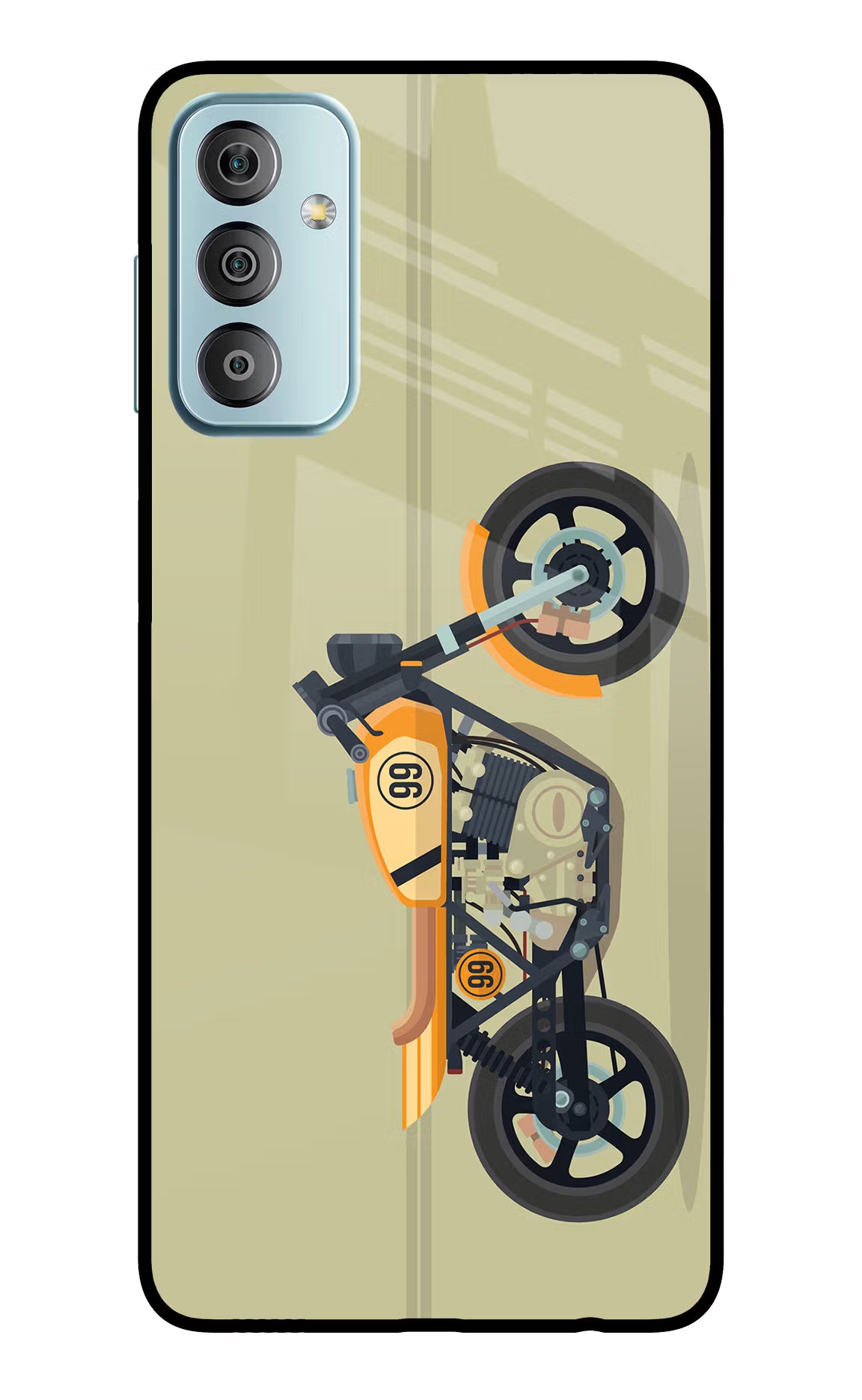 Vertical Speedster Samsung F23 5G Glass Case - Vertical Speedster Samsung F23 5G Glass Case Vertical Speedster Samsung F23 5G Glass Case