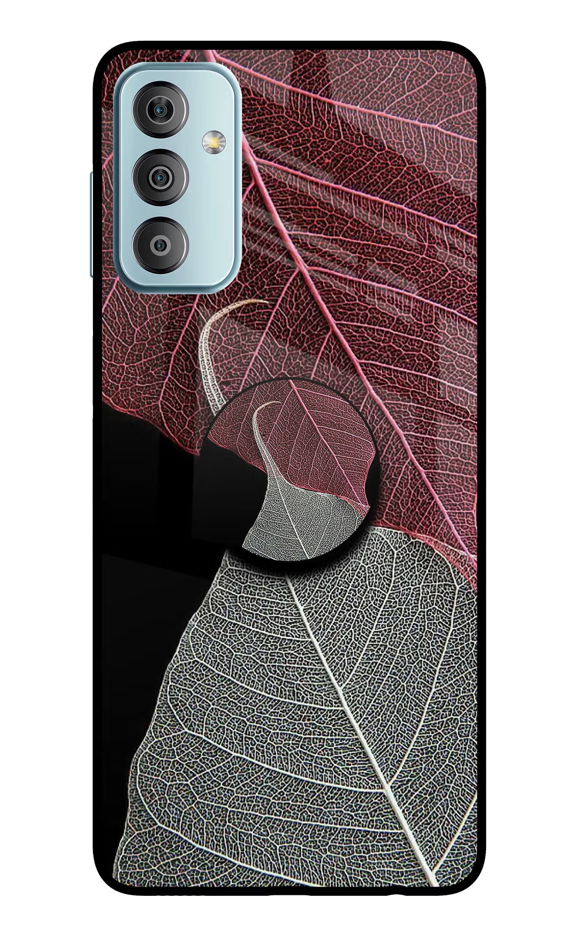 Leaf Pattern Samsung F23 5G Glass Case - Leaf Pattern Samsung F23 5G Glass Case Leaf Pattern Samsung F23 5G Glass Case