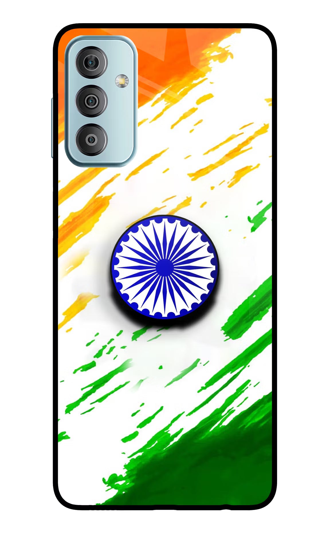 Indian Flag Ashoka Chakra Samsung F23 5G Glass Case - Indian Flag Ashoka Chakra Samsung F23 5G Glass Case Indian Flag Ashoka Chakra Samsung F23 5G Glass Case
