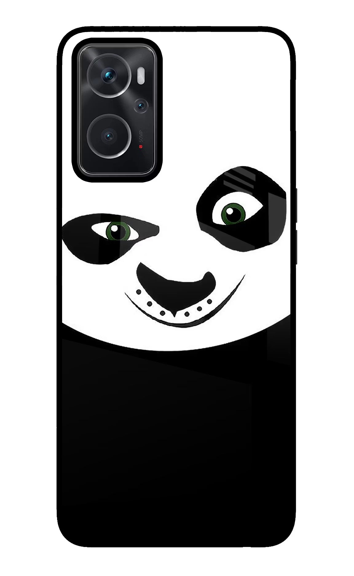 Panda Oppo K10 4G Back Cover - Panda Oppo K10 4G Glass Case Back Cover by Casekaro Panda Oppo K10 4G Glass Case Back Cover by Casekaro