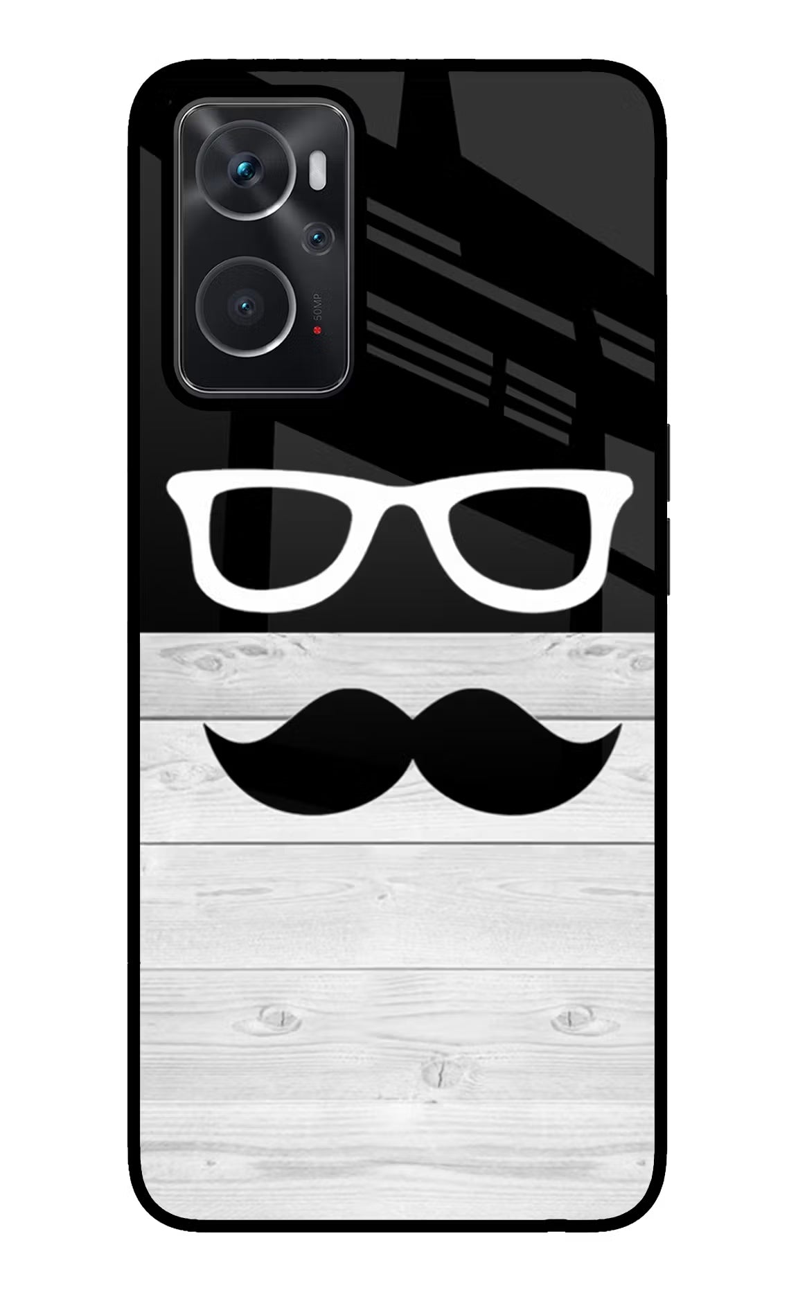 Mustache Oppo K10 4G Glass Case - Mustache Oppo K10 4G Glass Case Mustache Oppo K10 4G Glass Case