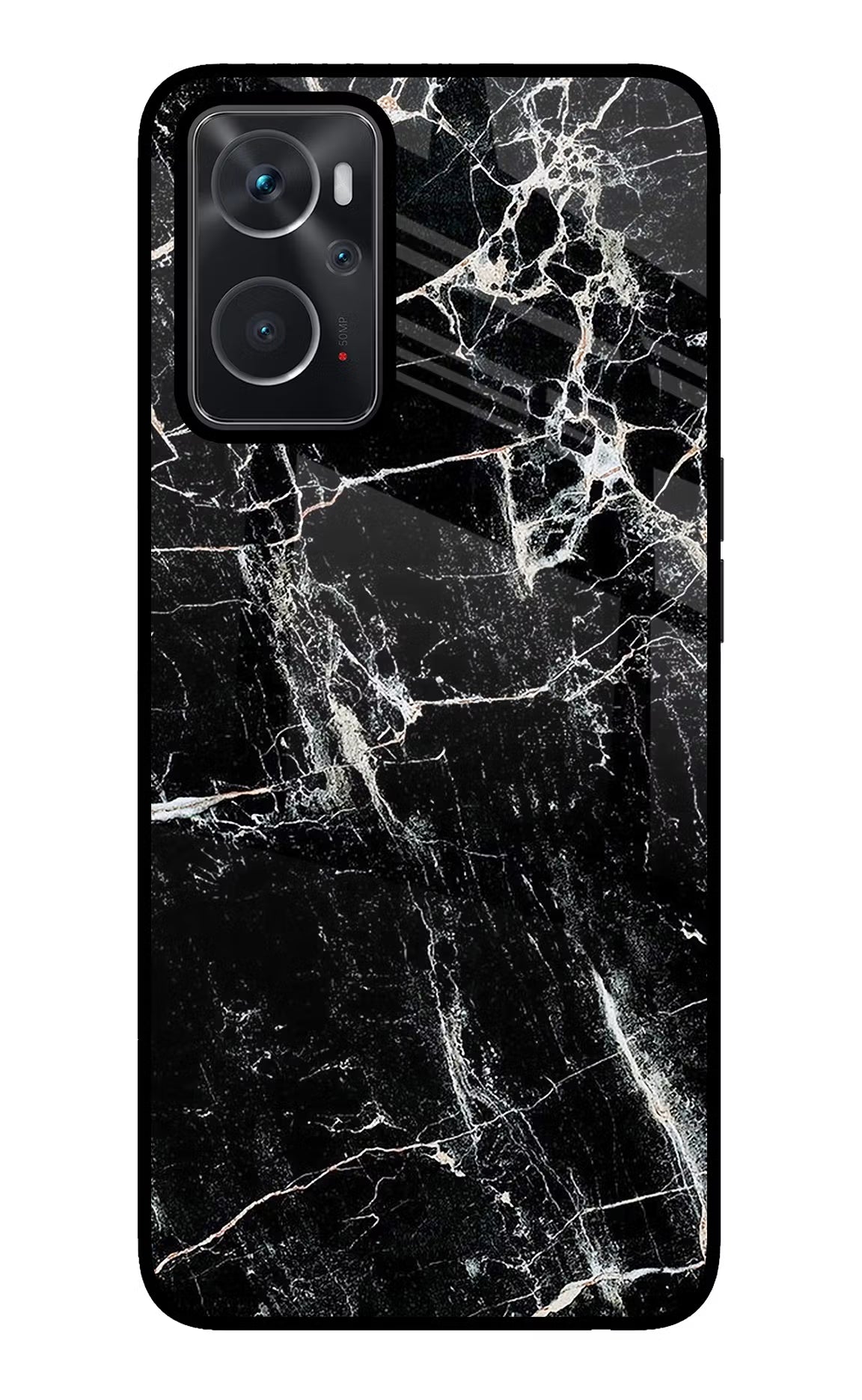Black Marble Texture Oppo K10 4G Back Cover - Black Marble Texture Oppo K10 4G Glass Case Back Cover by Casekaro Black Marble Texture Oppo K10 4G Glass Case Back Cover by Casekaro