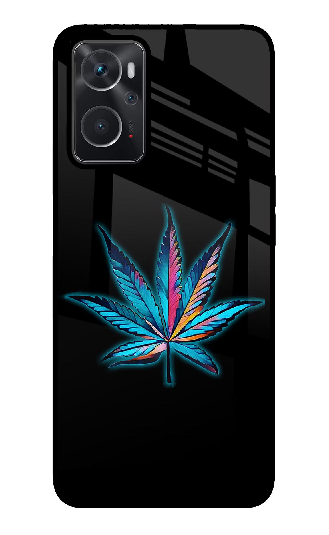 Weed Oppo K10 4G Back Cover - Weed Oppo K10 4G Glass Case Back Cover by Casekaro Weed Oppo K10 4G Glass Case Back Cover by Casekaro