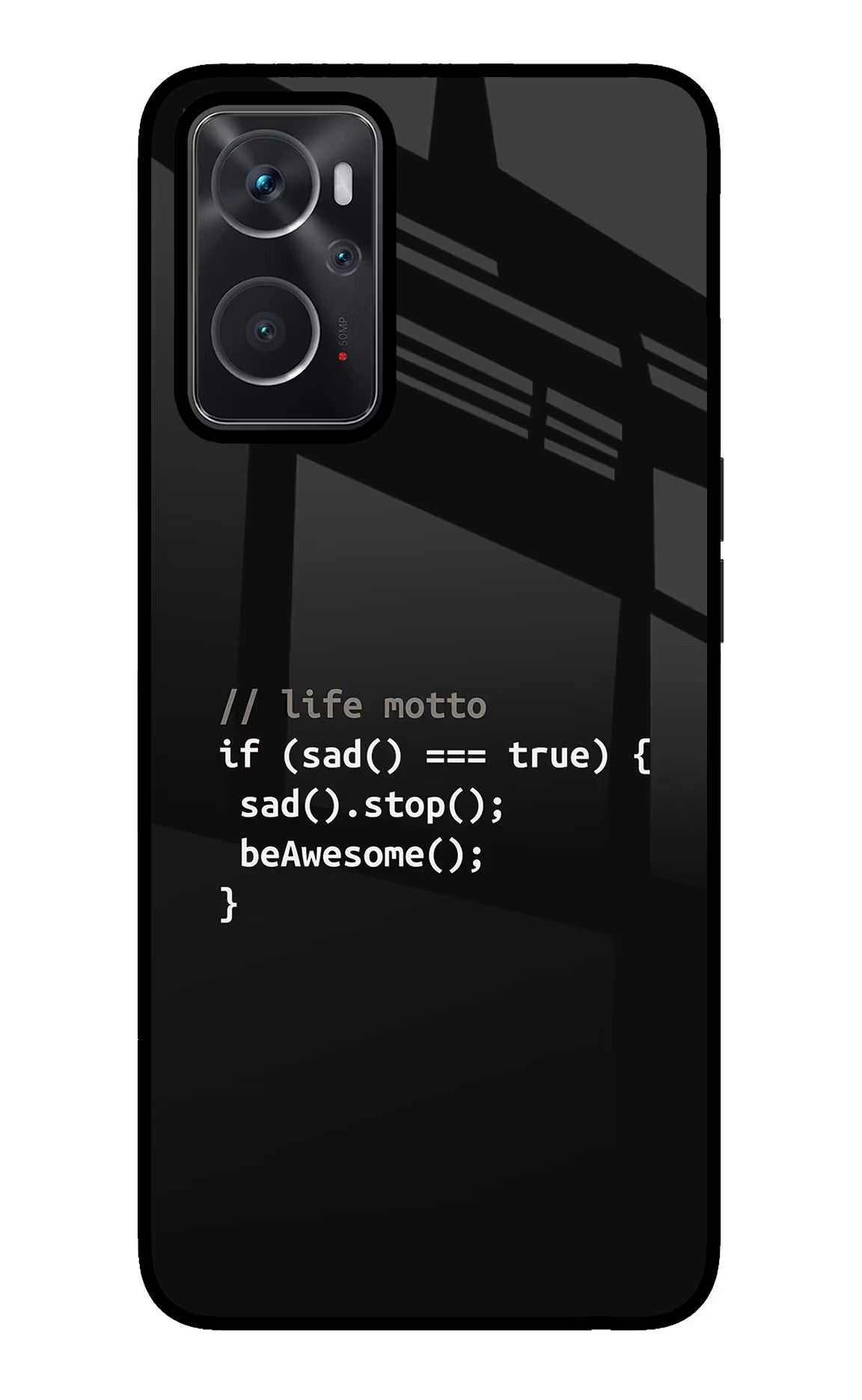 Life Motto Code Oppo K10 4G Glass Case - Life Motto Code Oppo K10 4G Glass Case Life Motto Code Oppo K10 4G Glass Case