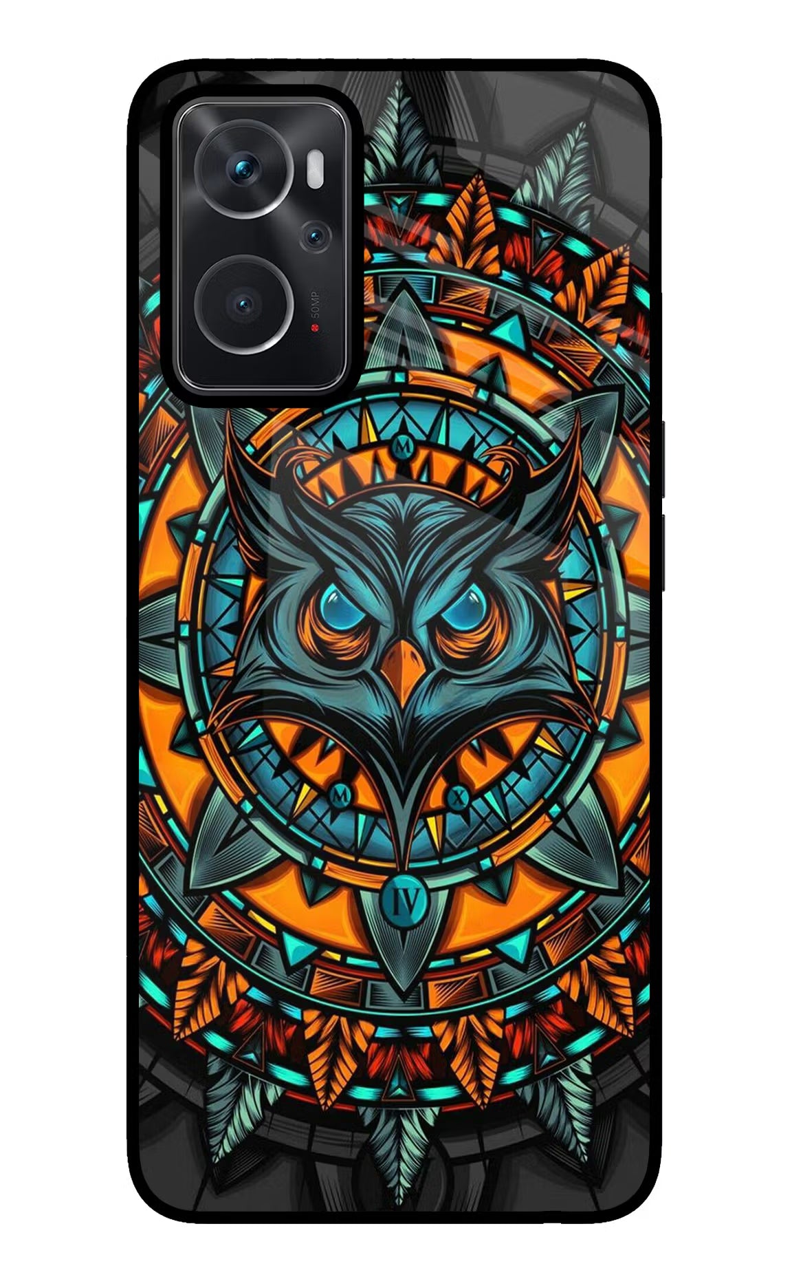 Angry Owl Art Oppo K10 4G Back Cover - Angry Owl Art Oppo K10 4G Glass Case Back Cover by Casekaro Angry Owl Art Oppo K10 4G Glass Case Back Cover by Casekaro