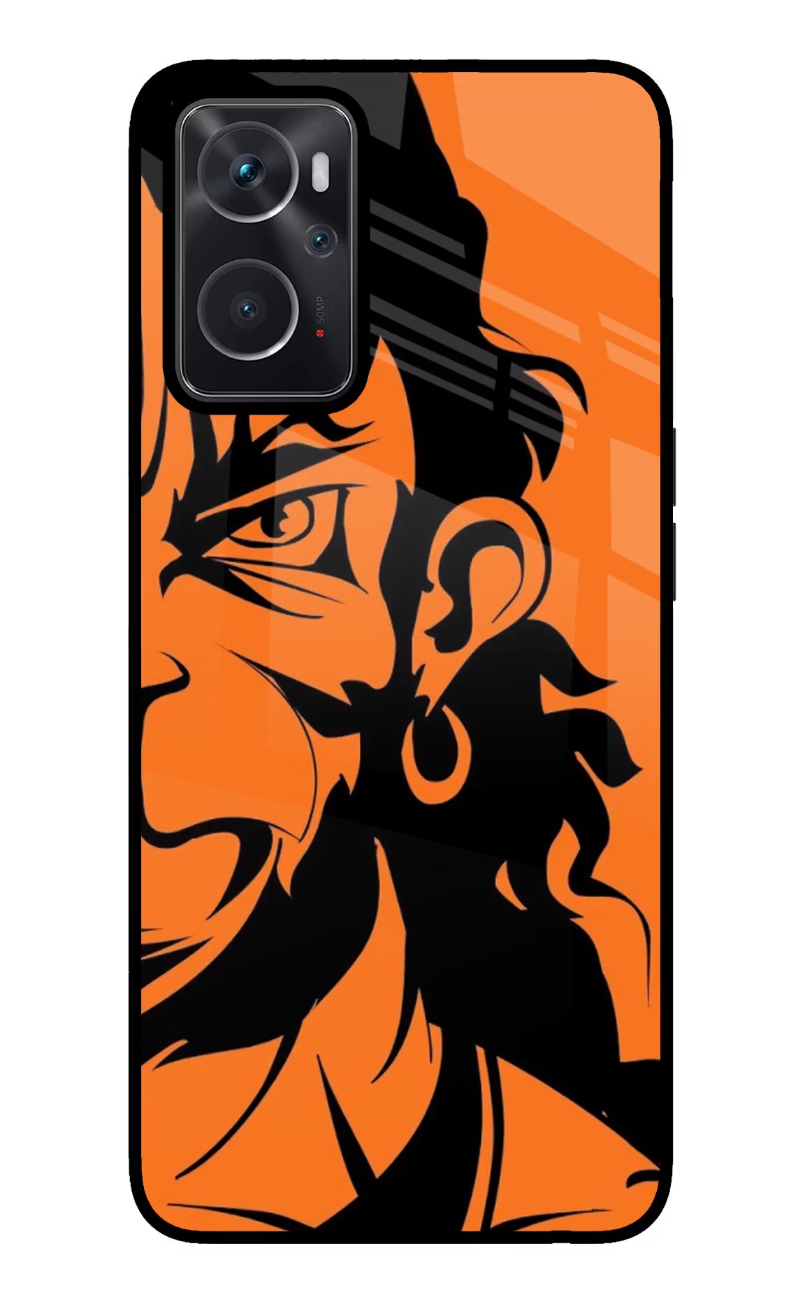 Hanuman Oppo K10 4G Back Cover - Hanuman Oppo K10 4G Glass Case Back Cover by Casekaro Hanuman Oppo K10 4G Glass Case Back Cover by Casekaro
