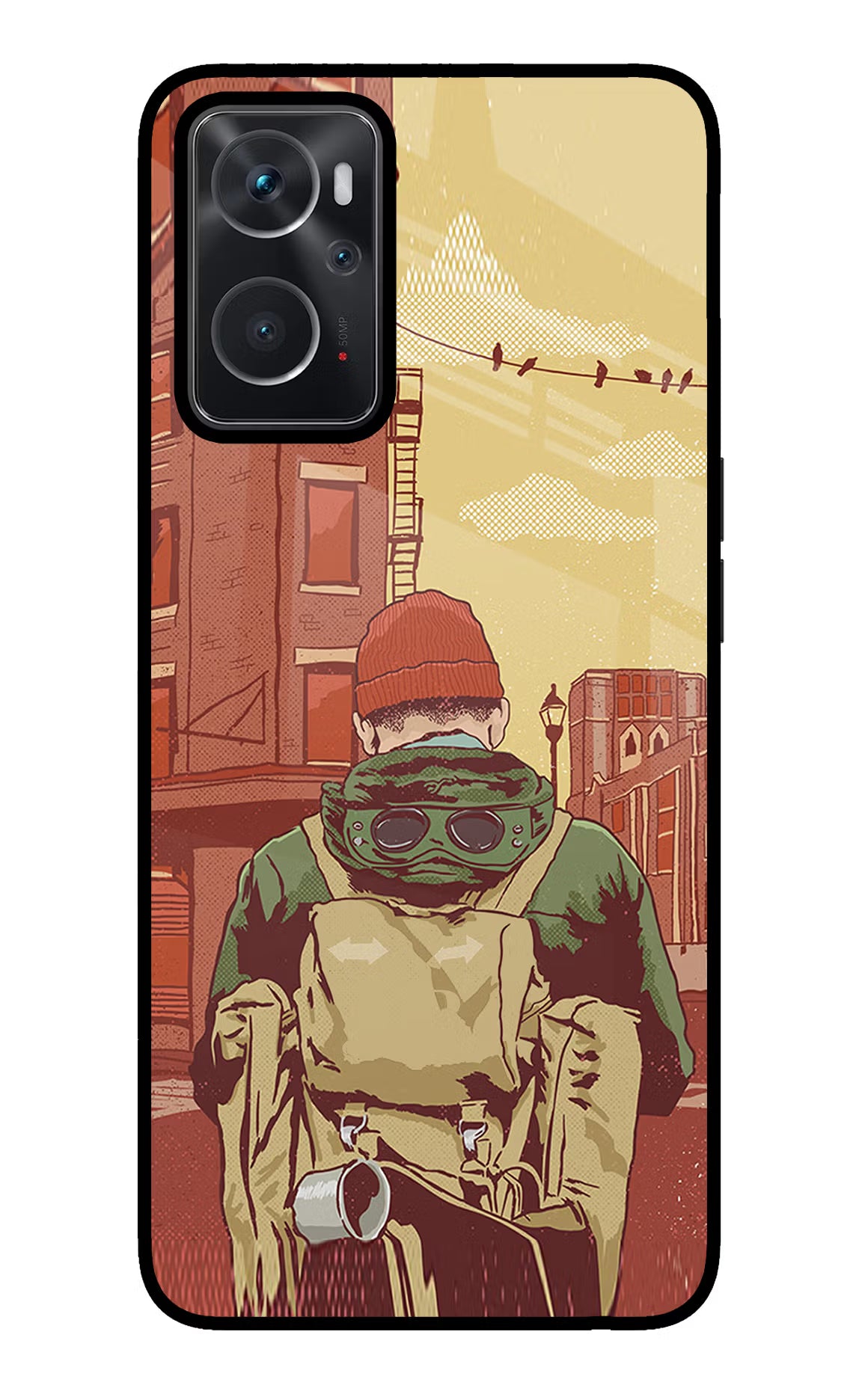 Adventurous Oppo K10 4G Back Cover - Adventurous Oppo K10 4G Glass Case Back Cover by Casekaro Adventurous Oppo K10 4G Glass Case Back Cover by Casekaro