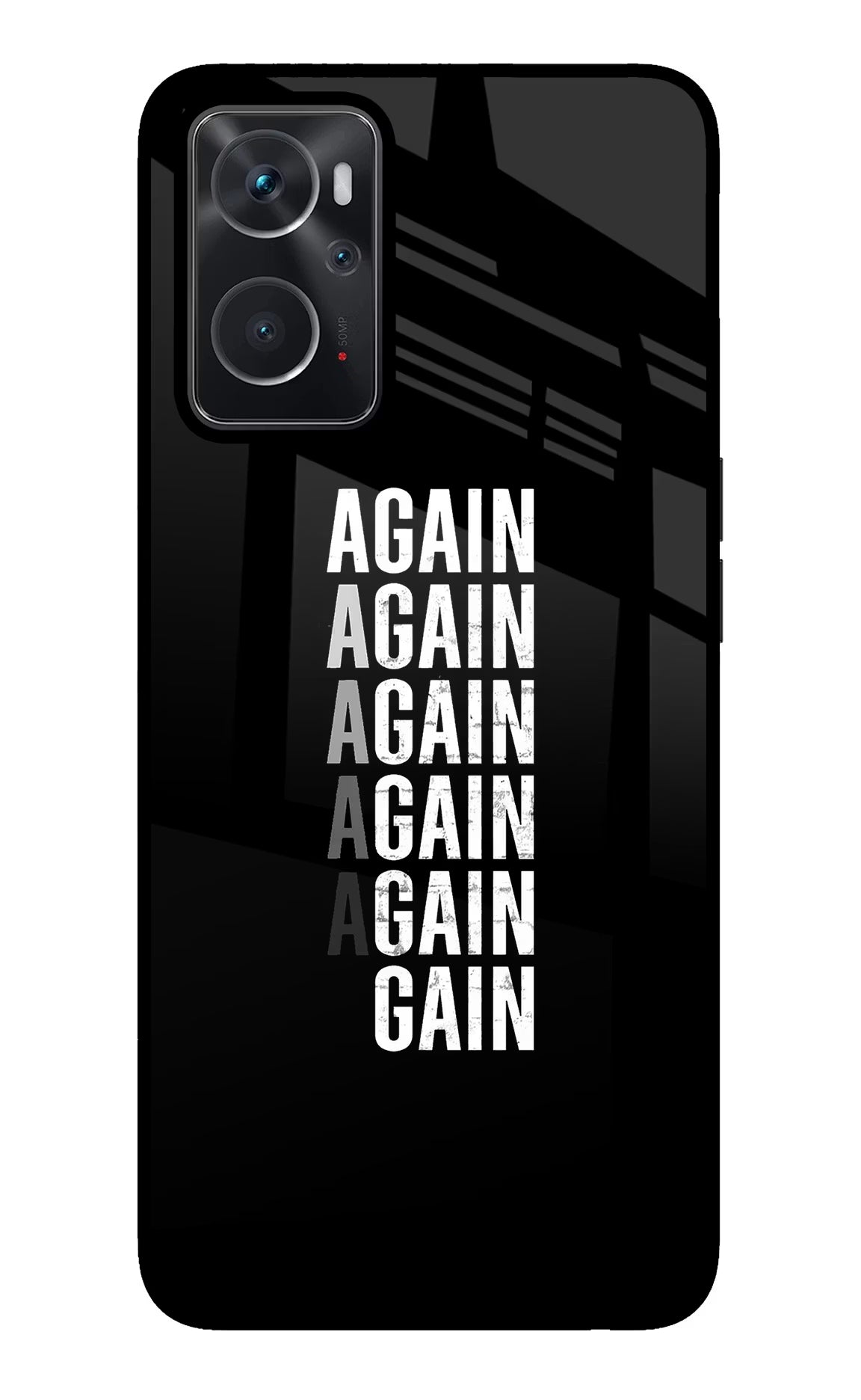Again Again Gain Oppo K10 4G Back Cover - Again Again Gain Oppo K10 4G Glass Case Back Cover by Casekaro Again Again Gain Oppo K10 4G Glass Case Back Cover by Casekaro