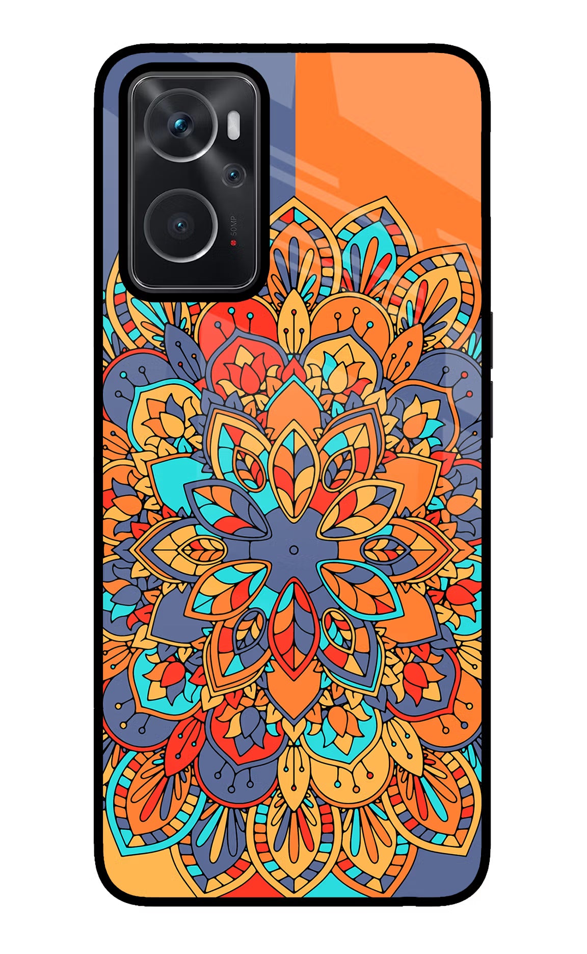 Color Mandala Oppo K10 4G Glass Case - Color Mandala Oppo K10 4G Glass Case Color Mandala Oppo K10 4G Glass Case