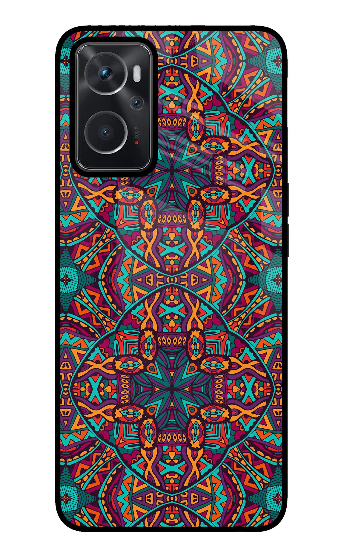 Colour Mandala Oppo K10 4G Glass Case - Colour Mandala Oppo K10 4G Glass Case Colour Mandala Oppo K10 4G Glass Case