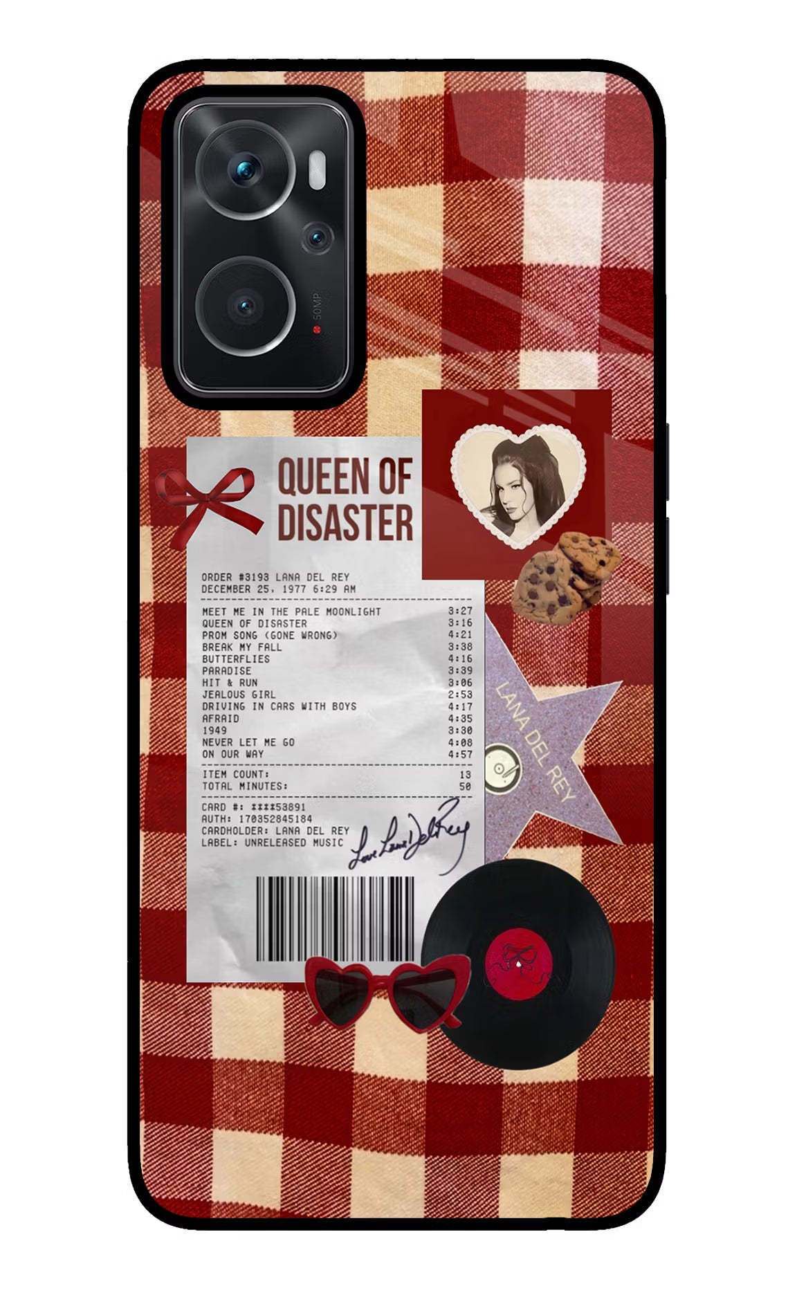 Queen of Disaster Oppo K10 4G Glass Case - Queen of Disaster Oppo K10 4G Glass Case Queen of Disaster Oppo K10 4G Glass Case