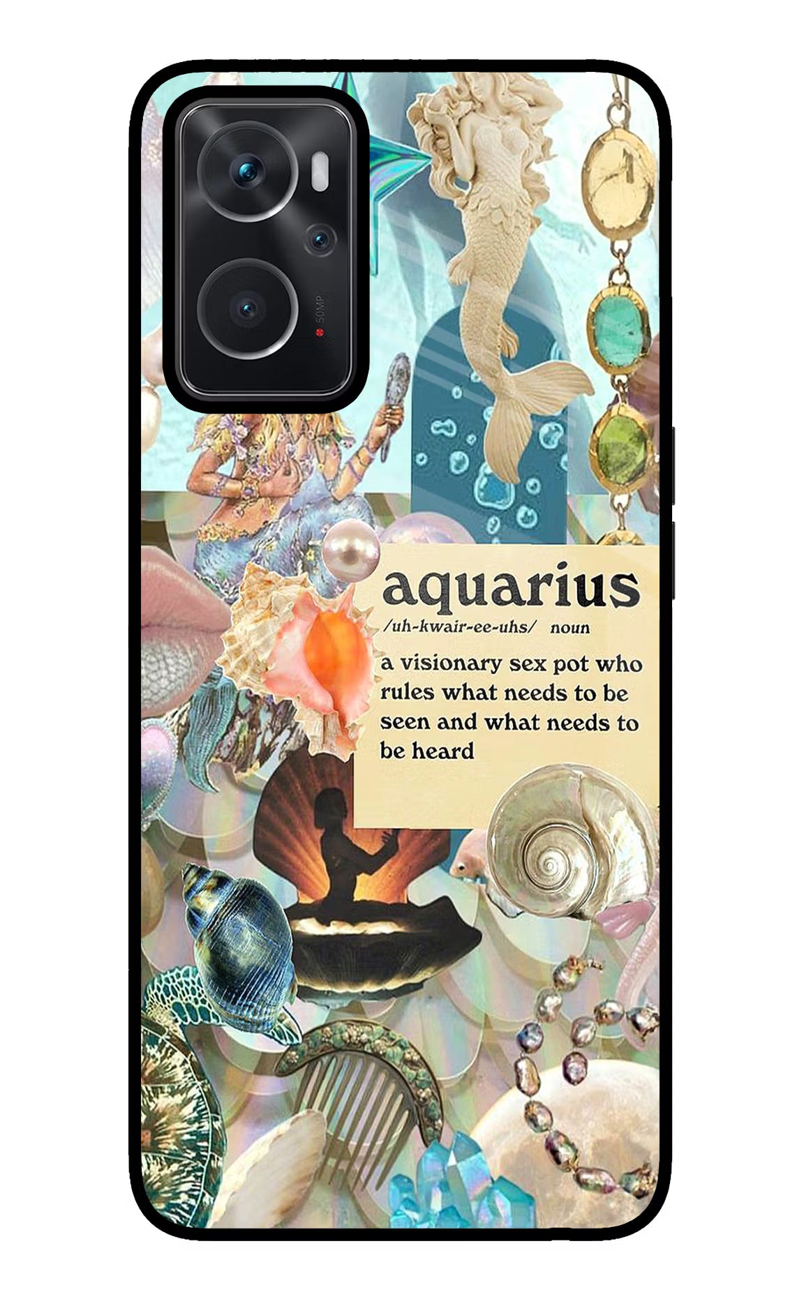 Aquarius Zodiac Oppo K10 4G Glass Case - Aquarius Zodiac Oppo K10 4G Glass Case Aquarius Zodiac Oppo K10 4G Glass Case