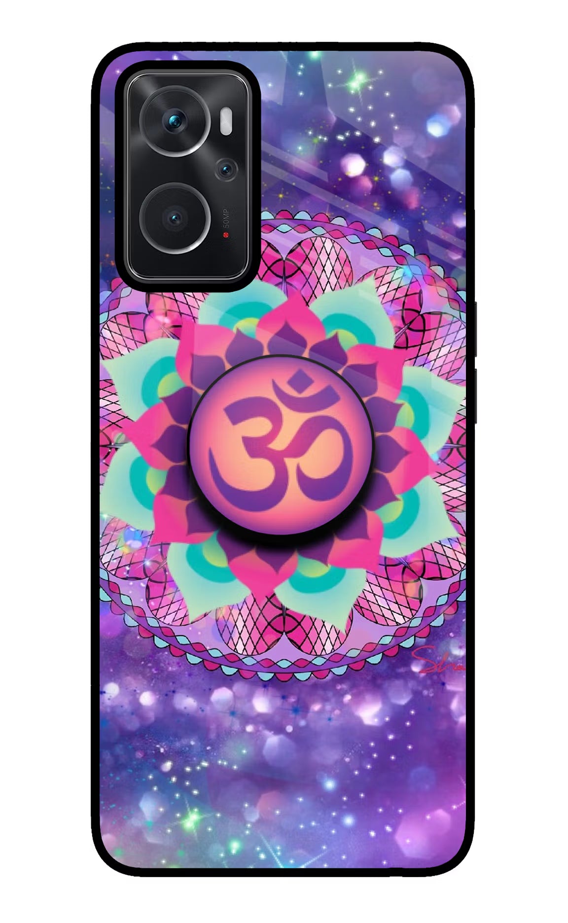Om Purple Oppo K10 4G Glass Case - Om Purple Oppo K10 4G Glass Case Om Purple Oppo K10 4G Glass Case
