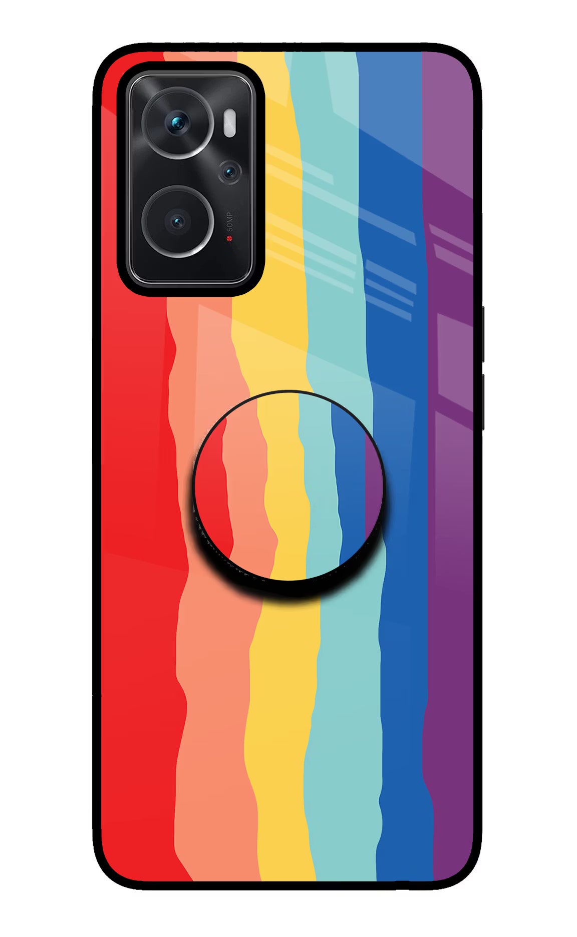 Rainbow Oppo K10 4G Pop Case - Rainbow Oppo K10 4G Pop Case by Casekaro Rainbow Oppo K10 4G Pop Case by Casekaro