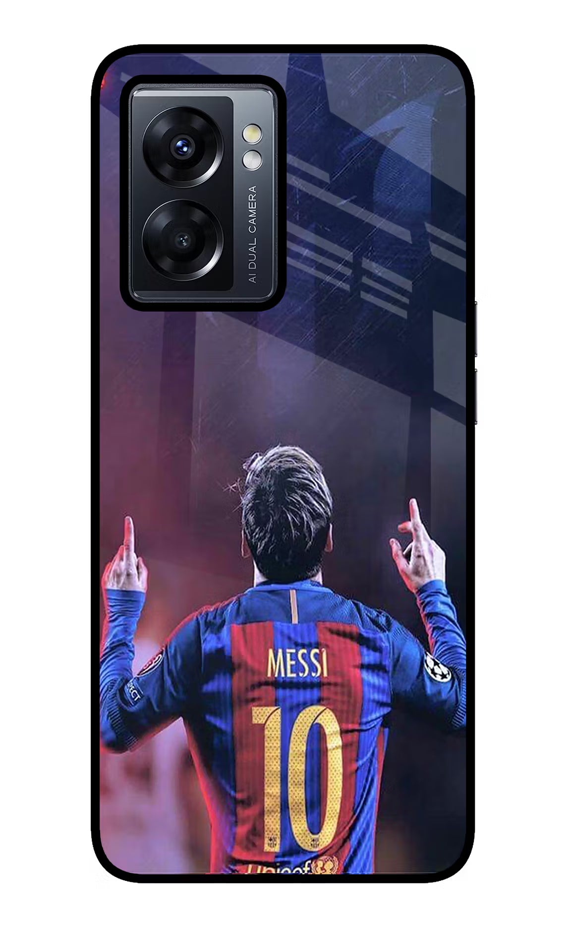 Messi Oppo K10 5G Glass Case - Messi Oppo K10 5G Glass Case Messi Oppo K10 5G Glass Case