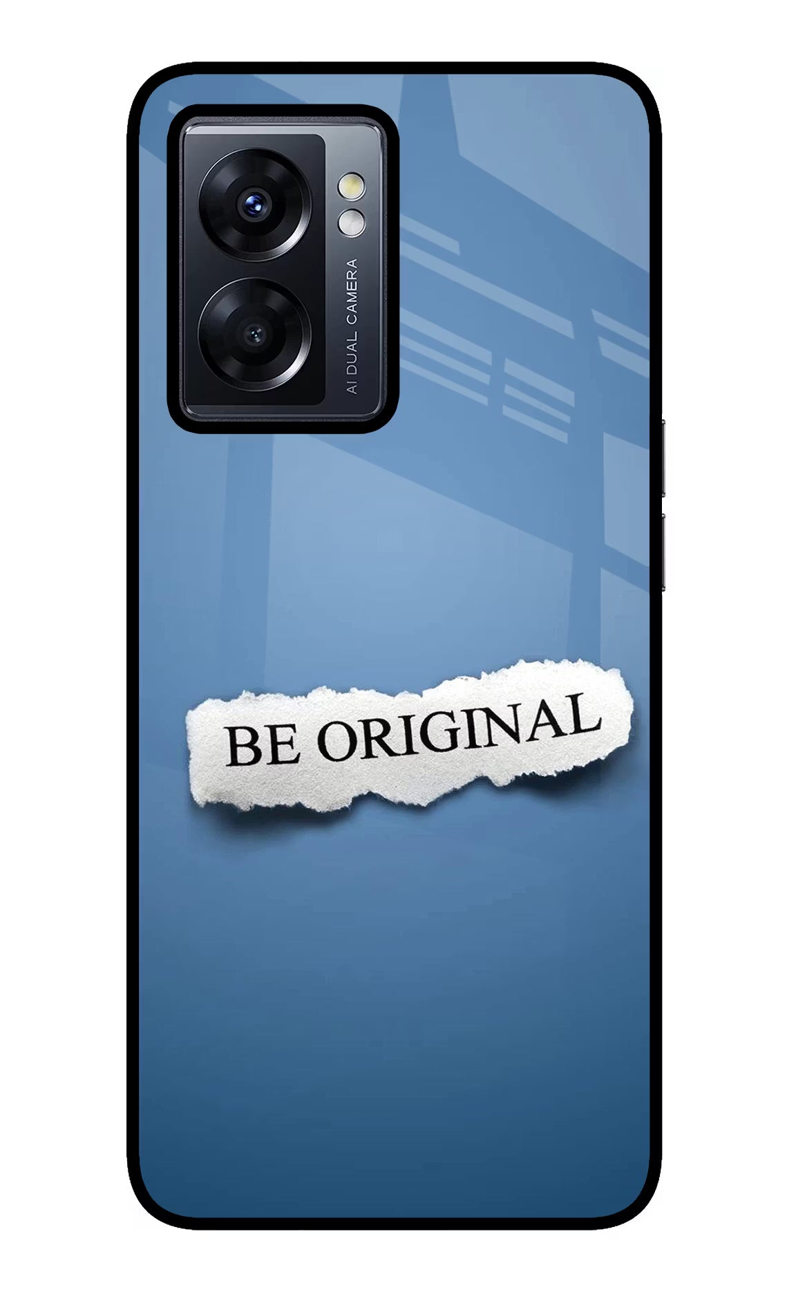 Be Original Oppo K10 5G Back Cover - Be Original Oppo K10 5G Glass Case Back Cover by Casekaro Be Original Oppo K10 5G Glass Case Back Cover by Casekaro