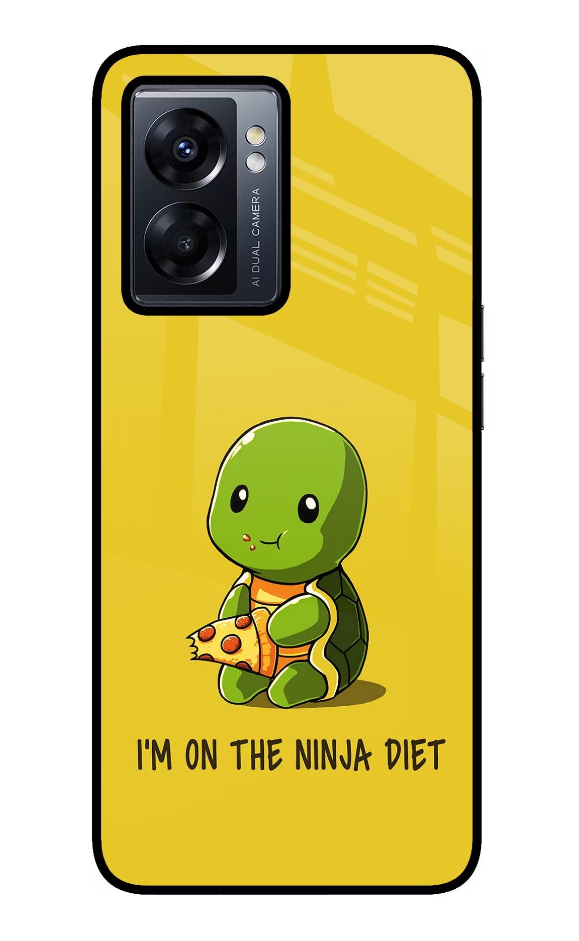 I'm on Ninja Diet Oppo K10 5G Back Cover - I'm on Ninja Diet Oppo K10 5G Glass Case Back Cover by Casekaro I'm on Ninja Diet Oppo K10 5G Glass Case Back Cover by Casekaro