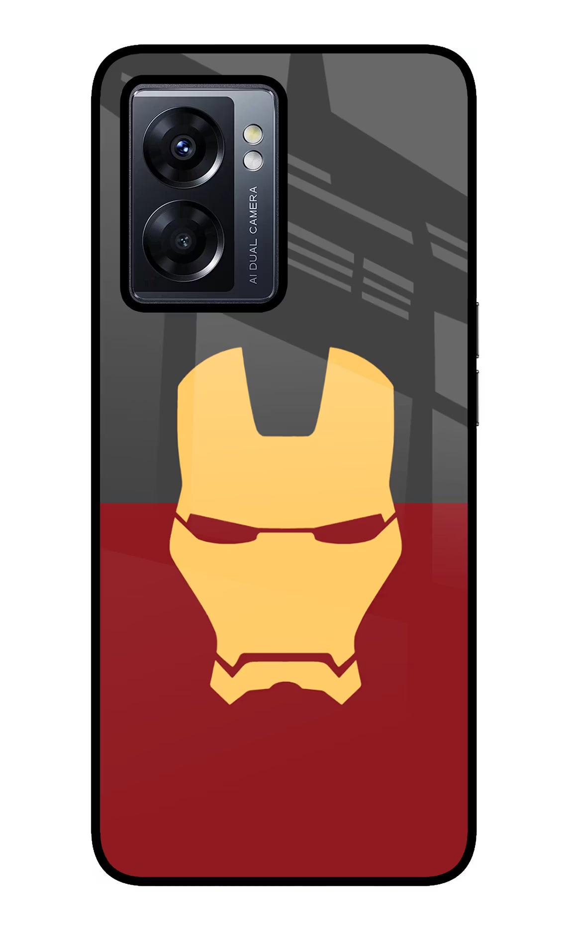 Ironman Oppo K10 5G Back Cover - Ironman Oppo K10 5G Glass Case Back Cover by Casekaro Ironman Oppo K10 5G Glass Case Back Cover by Casekaro