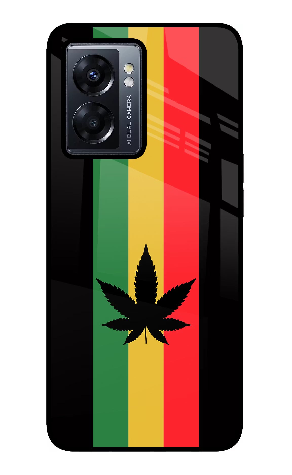 Weed Flag Oppo K10 5G Glass Case - Weed Flag Oppo K10 5G Glass Case Weed Flag Oppo K10 5G Glass Case