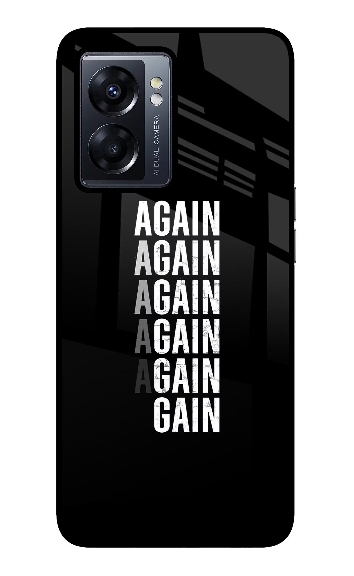 Again Again Gain Oppo K10 5G Back Cover - Again Again Gain Oppo K10 5G Glass Case Back Cover by Casekaro Again Again Gain Oppo K10 5G Glass Case Back Cover by Casekaro