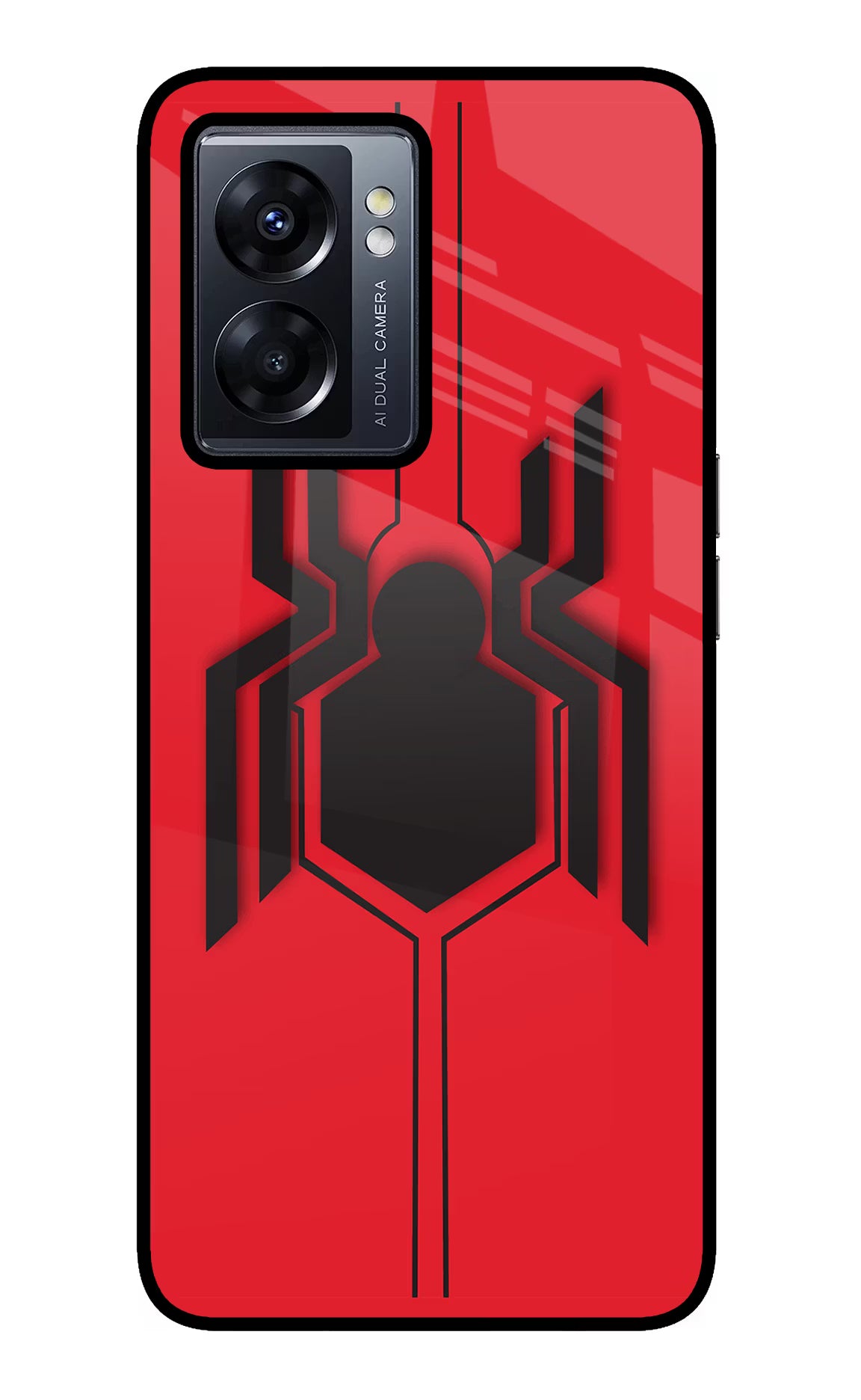 Spider Oppo K10 5G Back Cover - Spider Oppo K10 5G Glass Case Back Cover by Casekaro Spider Oppo K10 5G Glass Case Back Cover by Casekaro