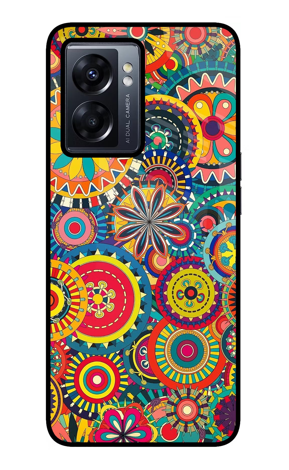 Gol Gol Art Oppo K10 5G Back Cover - Gol Gol Art Oppo K10 5G Glass Case Back Cover by Casekaro Gol Gol Art Oppo K10 5G Glass Case Back Cover by Casekaro