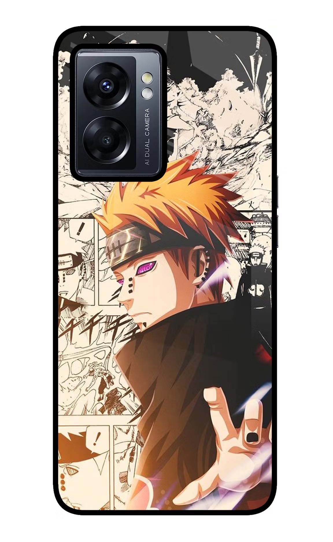 Pain Anime Oppo K10 5G Back Cover - Pain Anime Oppo K10 5G Glass Case Back Cover by Casekaro Pain Anime Oppo K10 5G Glass Case Back Cover by Casekaro