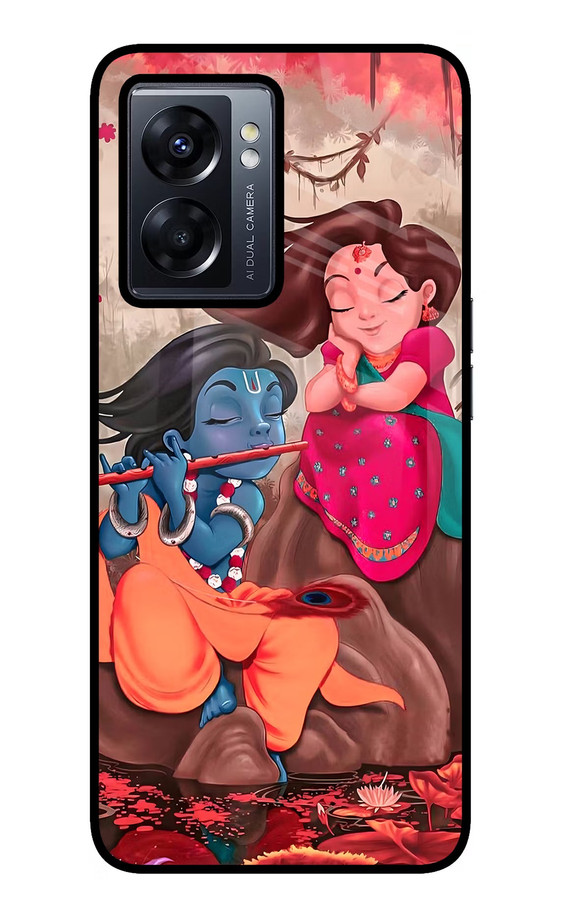 Radhe Krishna Oppo K10 5G Glass Case - Radhe Krishna Oppo K10 5G Glass Case Radhe Krishna Oppo K10 5G Glass Case