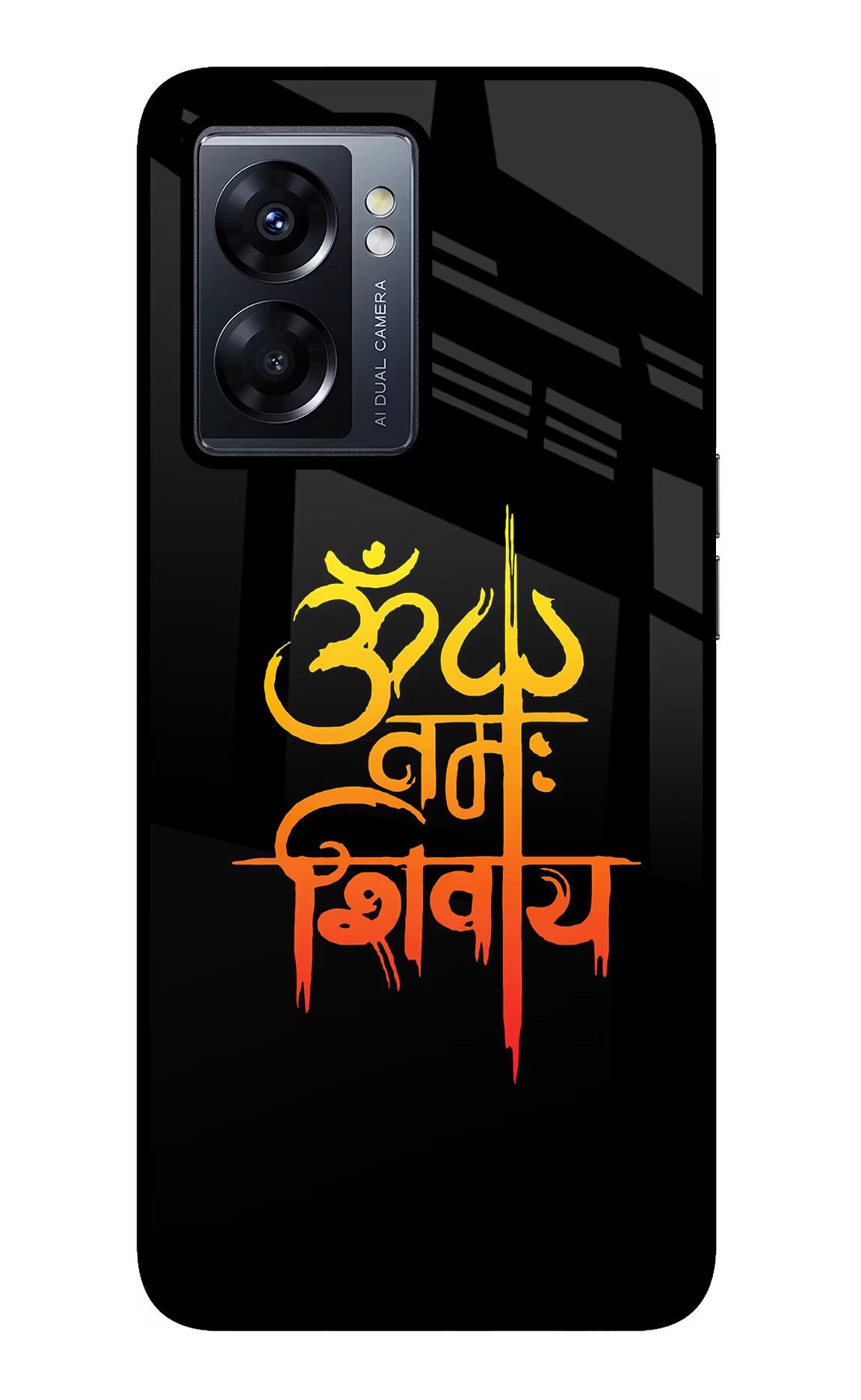 Om Namah Shivay Oppo K10 5G Back Cover - Om Namah Shivay Oppo K10 5G Glass Case Back Cover by Casekaro Om Namah Shivay Oppo K10 5G Glass Case Back Cover by Casekaro