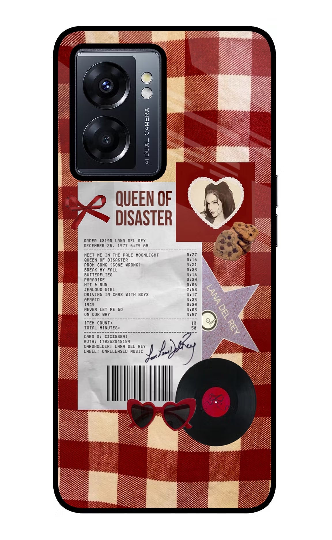 Queen of Disaster Oppo K10 5G Glass Case - Queen of Disaster Oppo K10 5G Glass Case Queen of Disaster Oppo K10 5G Glass Case