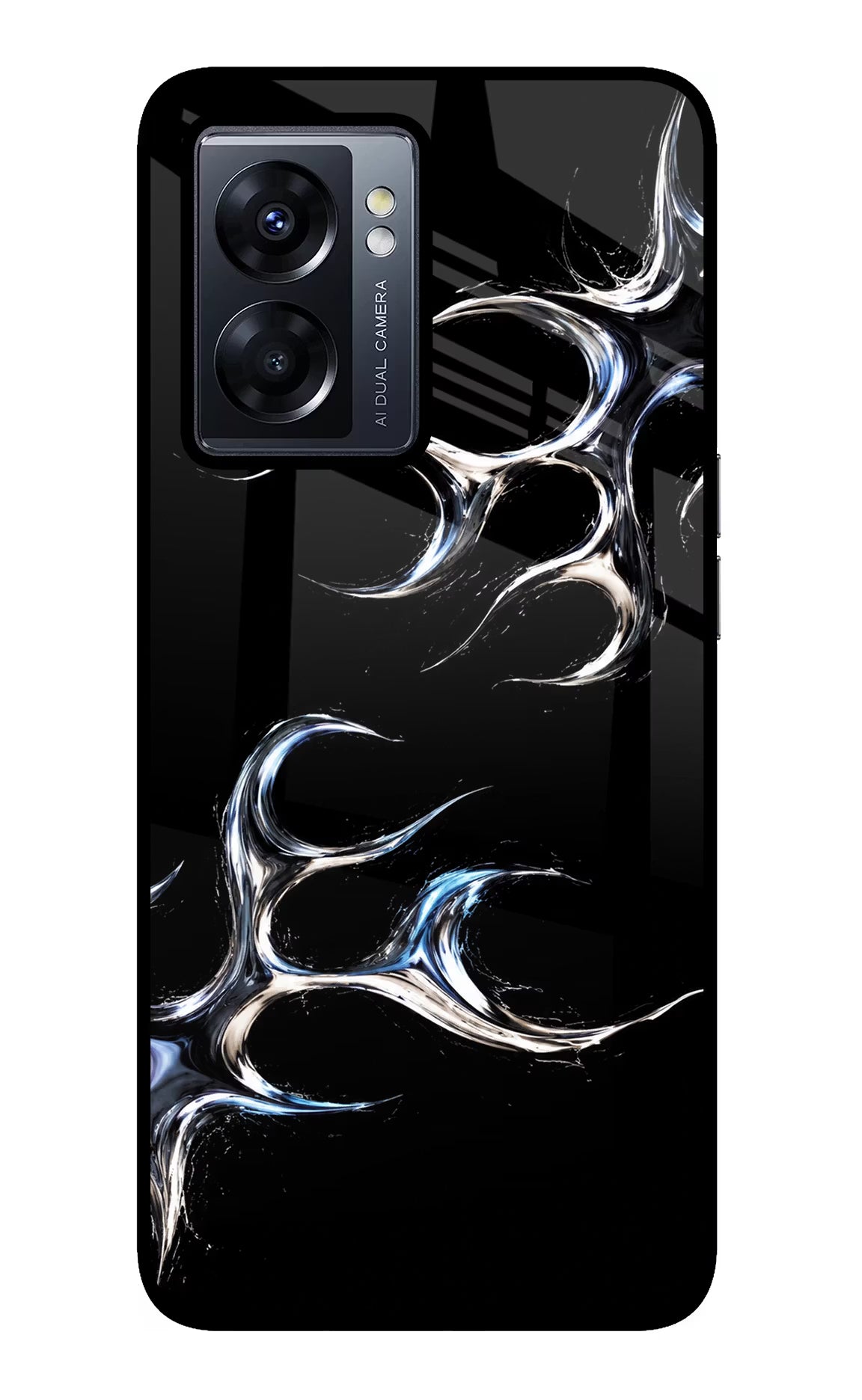 Chrome Tribal Oppo K10 5G Glass Case - Chrome Tribal Oppo K10 5G Glass Case Chrome Tribal Oppo K10 5G Glass Case