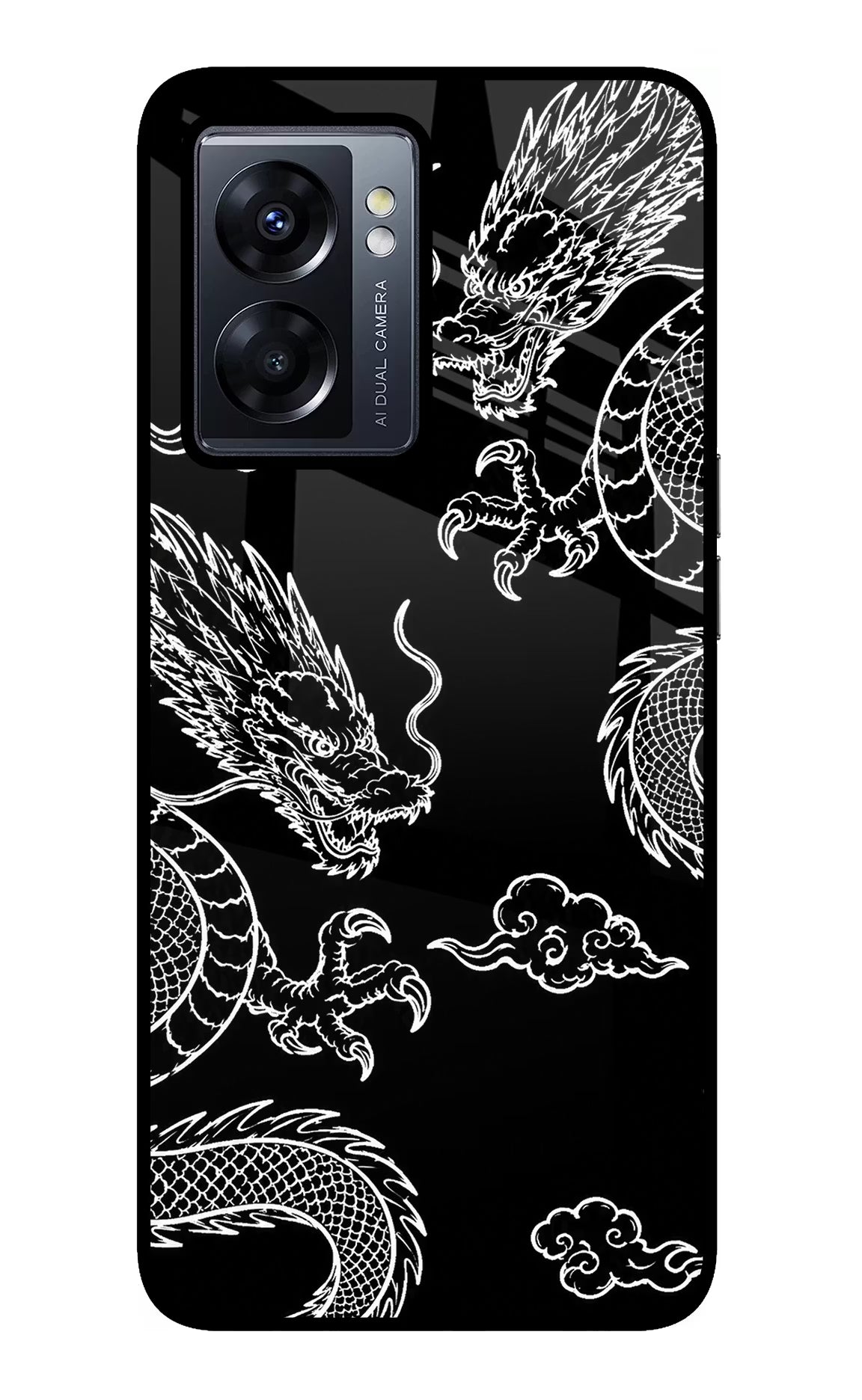 Twin Dragons Oppo K10 5G Glass Case - Twin Dragons Oppo K10 5G Glass Case Twin Dragons Oppo K10 5G Glass Case