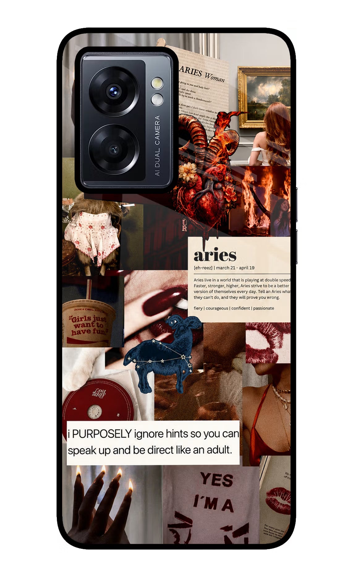 Zodiac Aries Oppo K10 5G Glass Case - Zodiac Aries Oppo K10 5G Glass Case Zodiac Aries Oppo K10 5G Glass Case