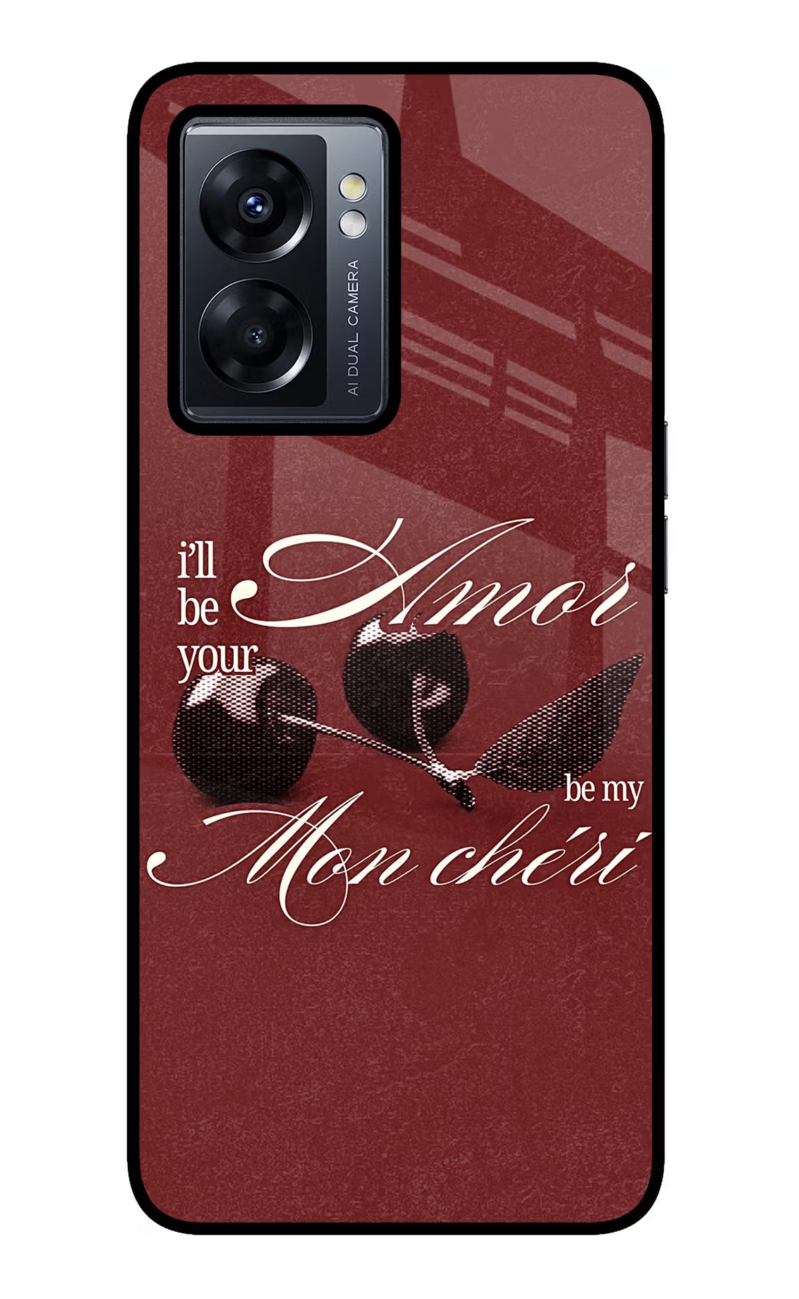 Velvet Cherry Oppo K10 5G Glass Case - Velvet Cherry Oppo K10 5G Glass Case Velvet Cherry Oppo K10 5G Glass Case