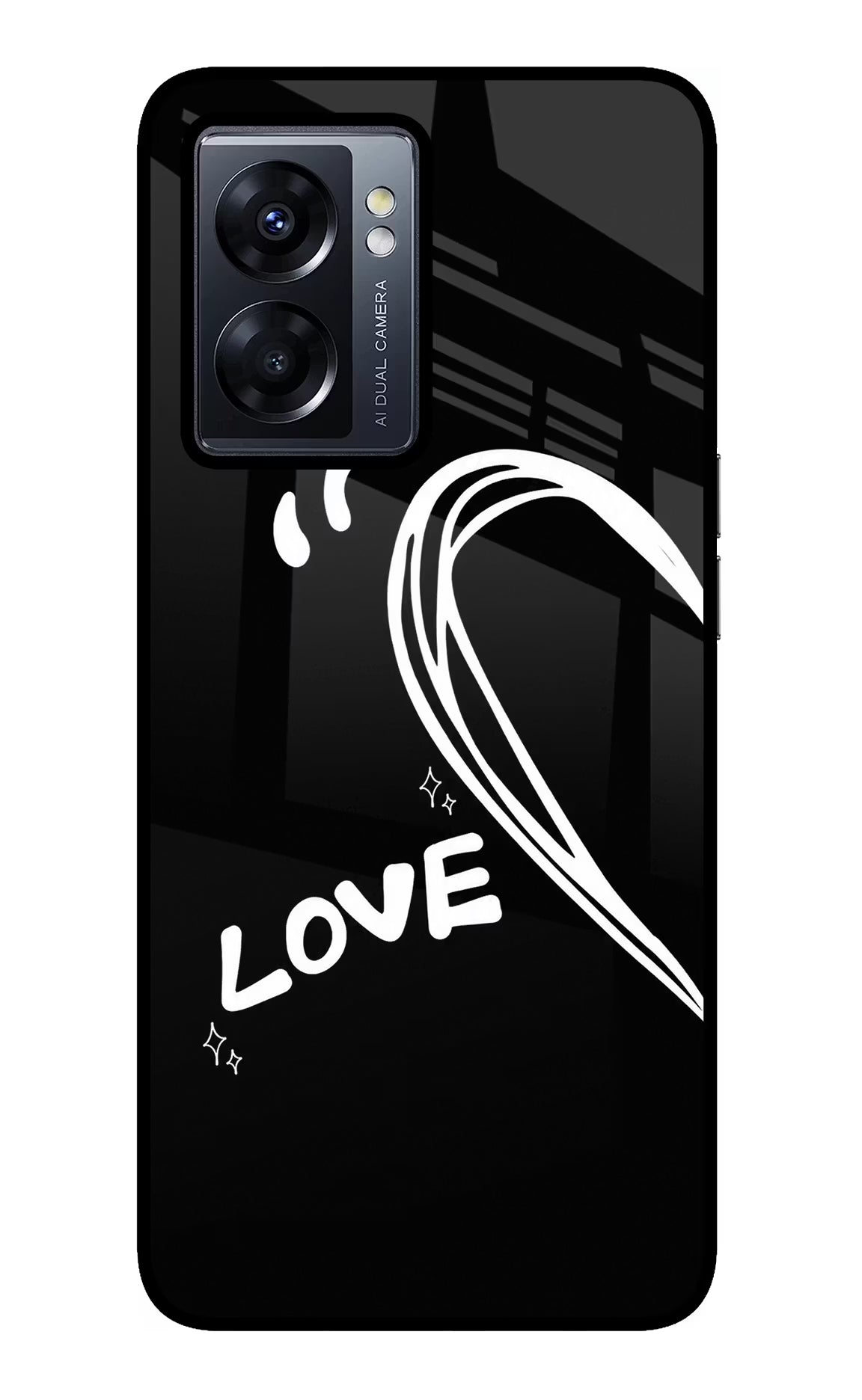 Love Line Oppo K10 5G Glass Case - Love Line Oppo K10 5G Glass Case Love Line Oppo K10 5G Glass Case