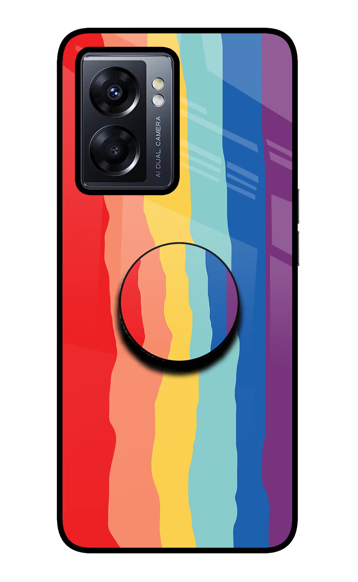 Rainbow Oppo K10 5G Glass Case - Rainbow Oppo K10 5G Glass Case Rainbow Oppo K10 5G Glass Case