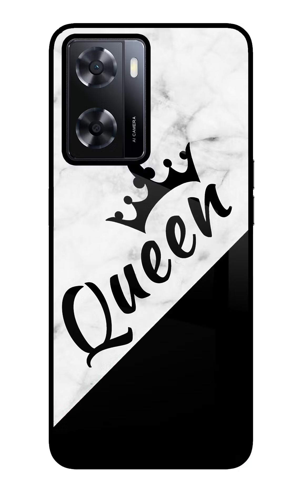 Queen Oppo A57 2022 Glass Case - Queen Oppo A57 2022 Glass Case Queen Oppo A57 2022 Glass Case