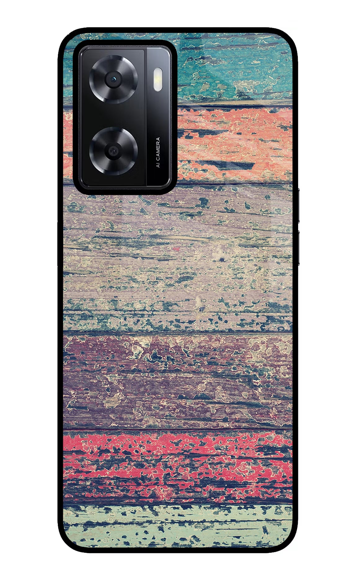 Colourful Wall Oppo A57 2022 Glass Case - Colourful Wall Oppo A57 2022 Glass Case Colourful Wall Oppo A57 2022 Glass Case