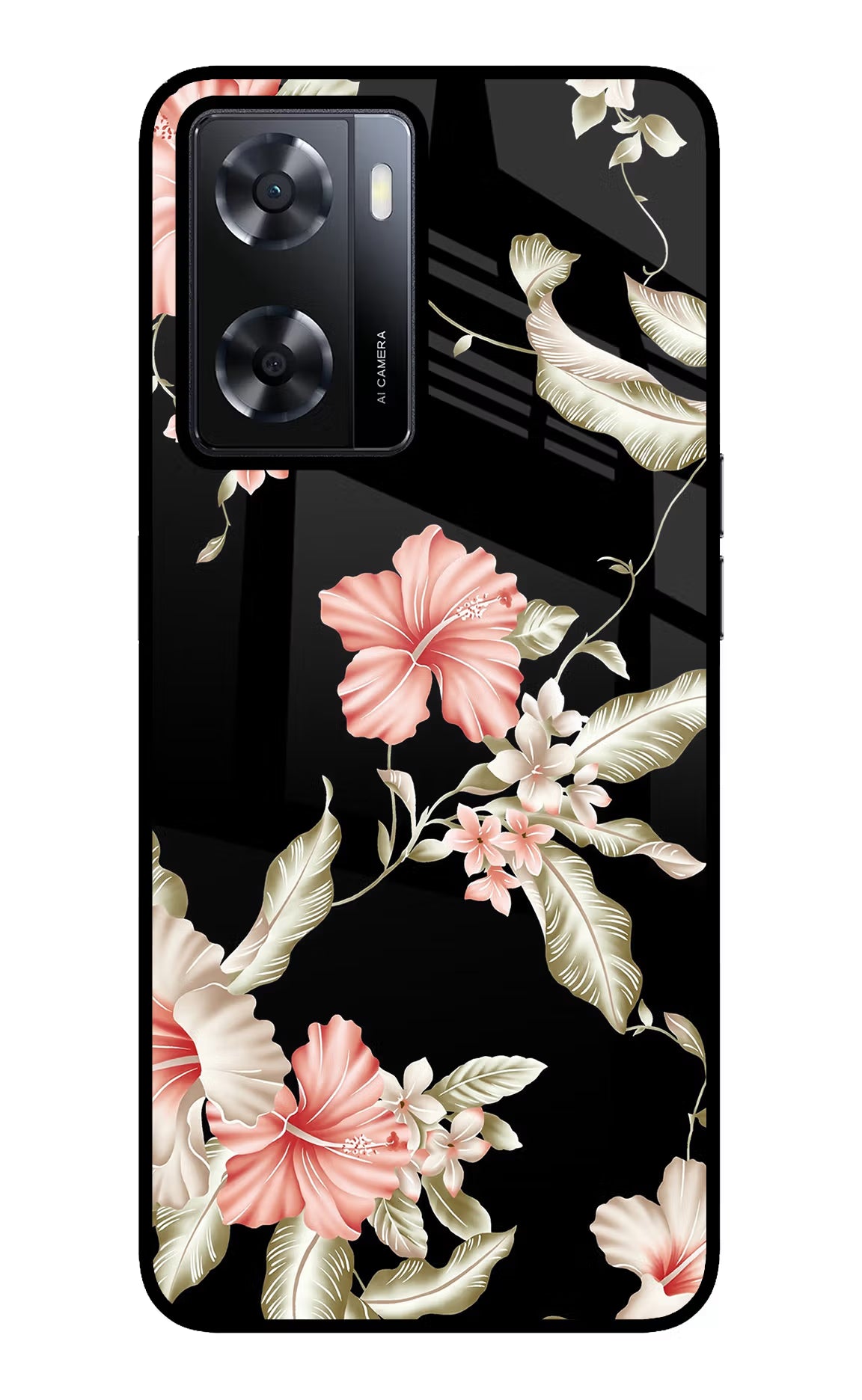 Flowers Oppo A57 2022 Glass Case - Flowers Oppo A57 2022 Glass Case Flowers Oppo A57 2022 Glass Case