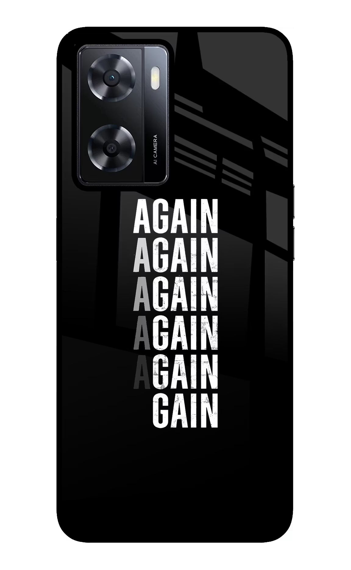 Again Again Gain Oppo A57 2022 Glass Case - Again Again Gain Oppo A57 2022 Glass Case Again Again Gain Oppo A57 2022 Glass Case