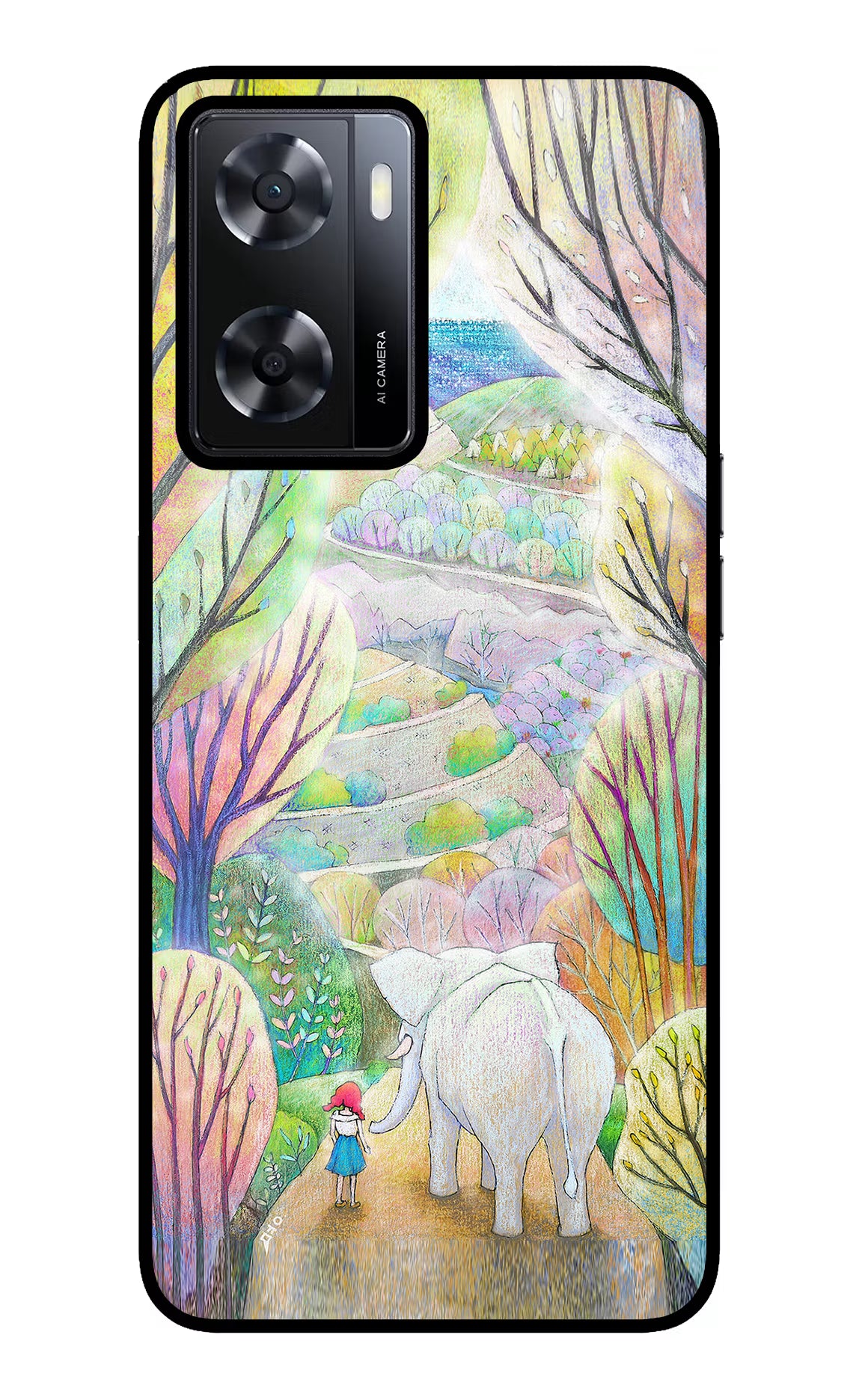 Nature Painting Oppo A57 2022 Glass Case - Nature Painting Oppo A57 2022 Glass Case Nature Painting Oppo A57 2022 Glass Case