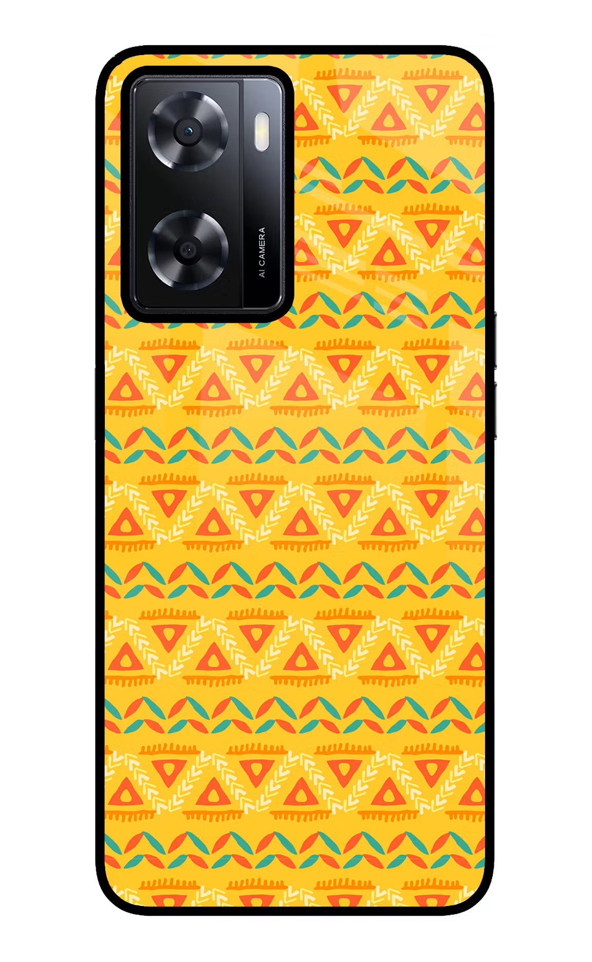 Tribal Pattern Oppo A57 2022 Glass Case - Tribal Pattern Oppo A57 2022 Glass Case Tribal Pattern Oppo A57 2022 Glass Case
