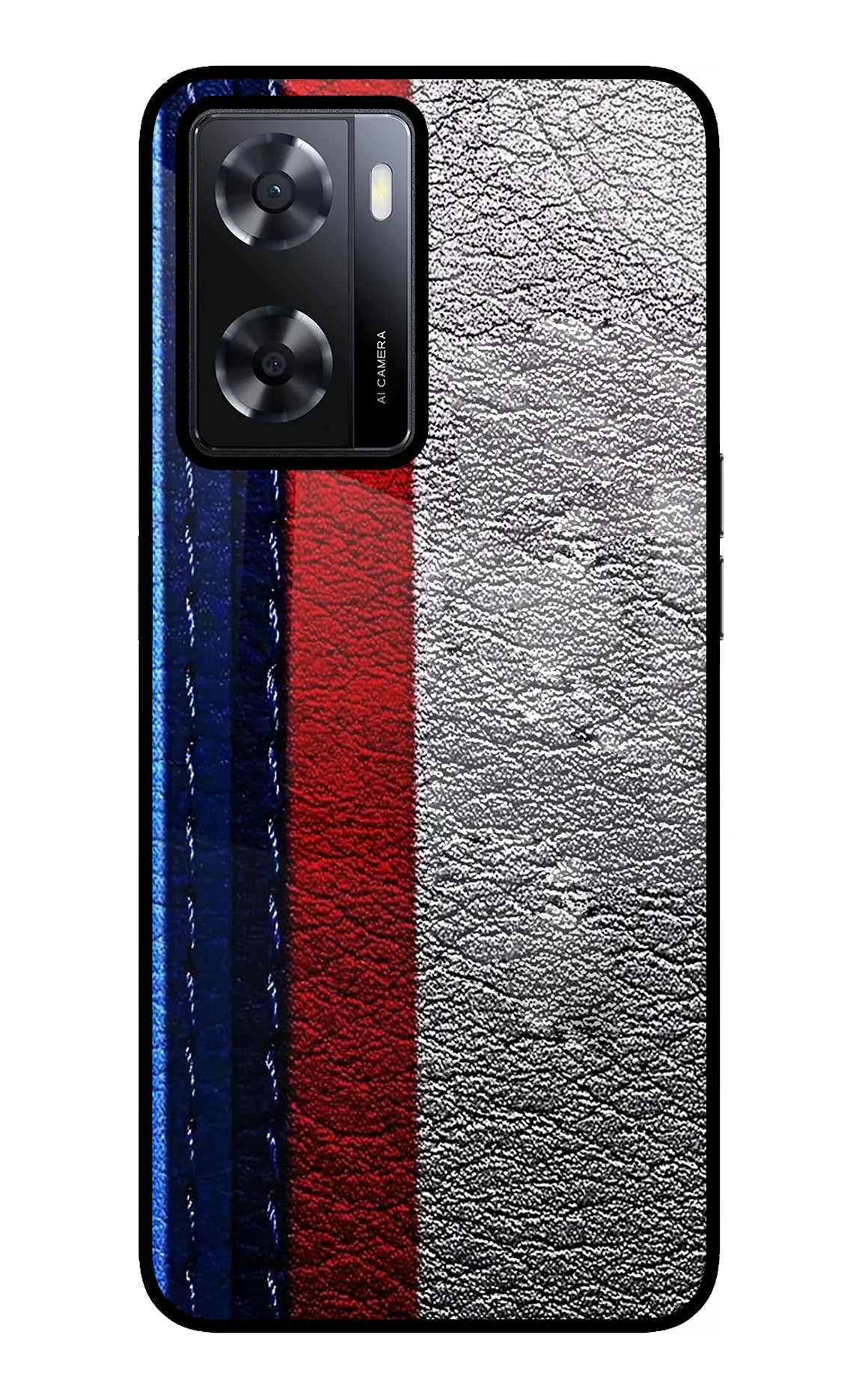 BMW Stripes Oppo A57 2022 Glass Case - BMW Stripes Oppo A57 2022 Glass Case BMW Stripes Oppo A57 2022 Glass Case