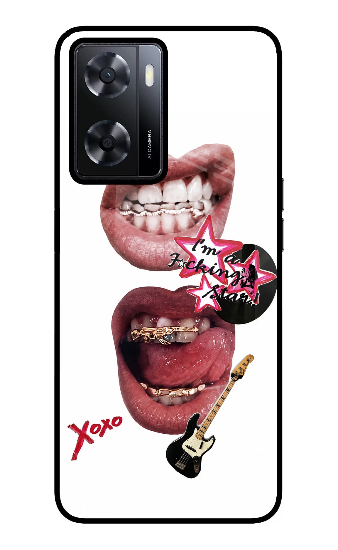 Rockstar Oppo A57 2022 Glass Case - Rockstar Oppo A57 2022 Glass Case Rockstar Oppo A57 2022 Glass Case