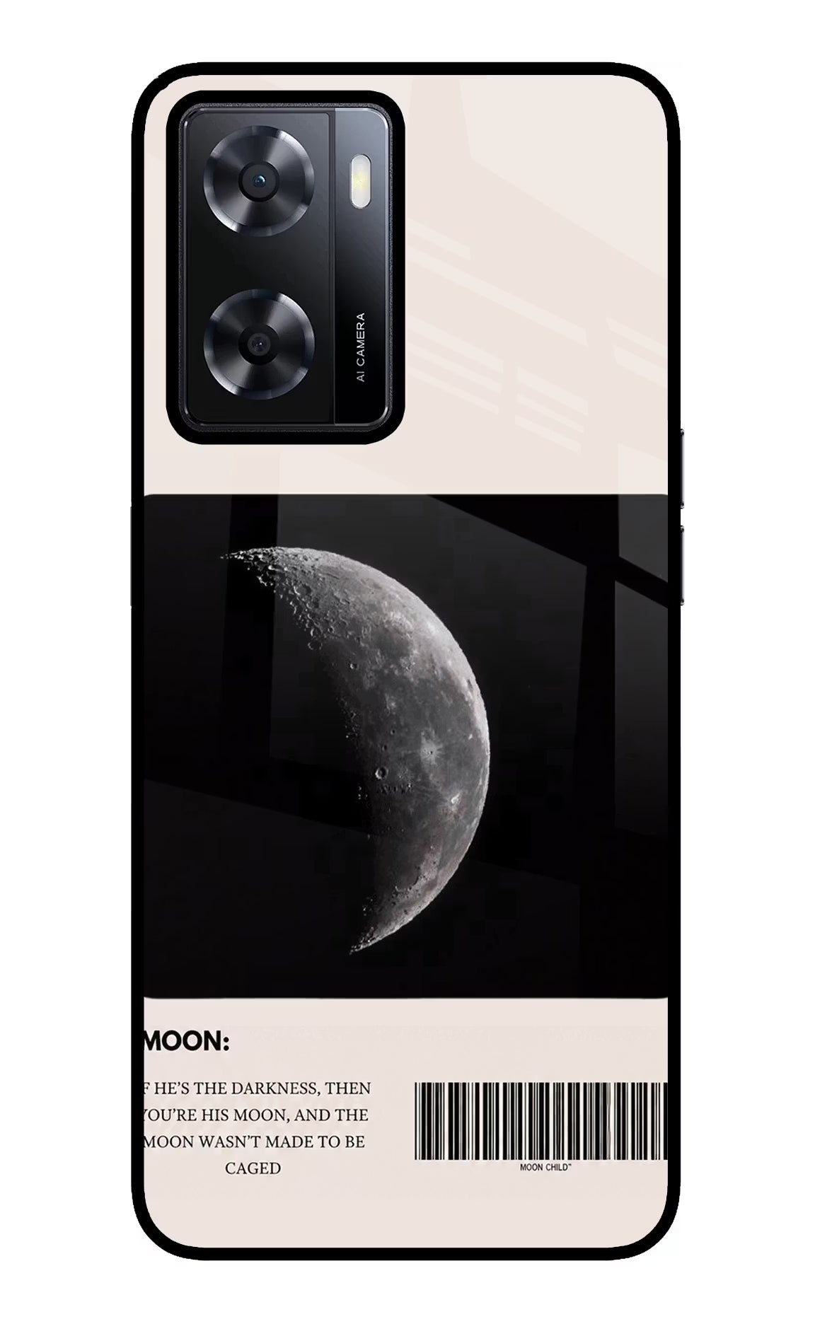 Moon Phase Oppo A57 2022 Glass Case - Moon Phase Oppo A57 2022 Glass Case Moon Phase Oppo A57 2022 Glass Case