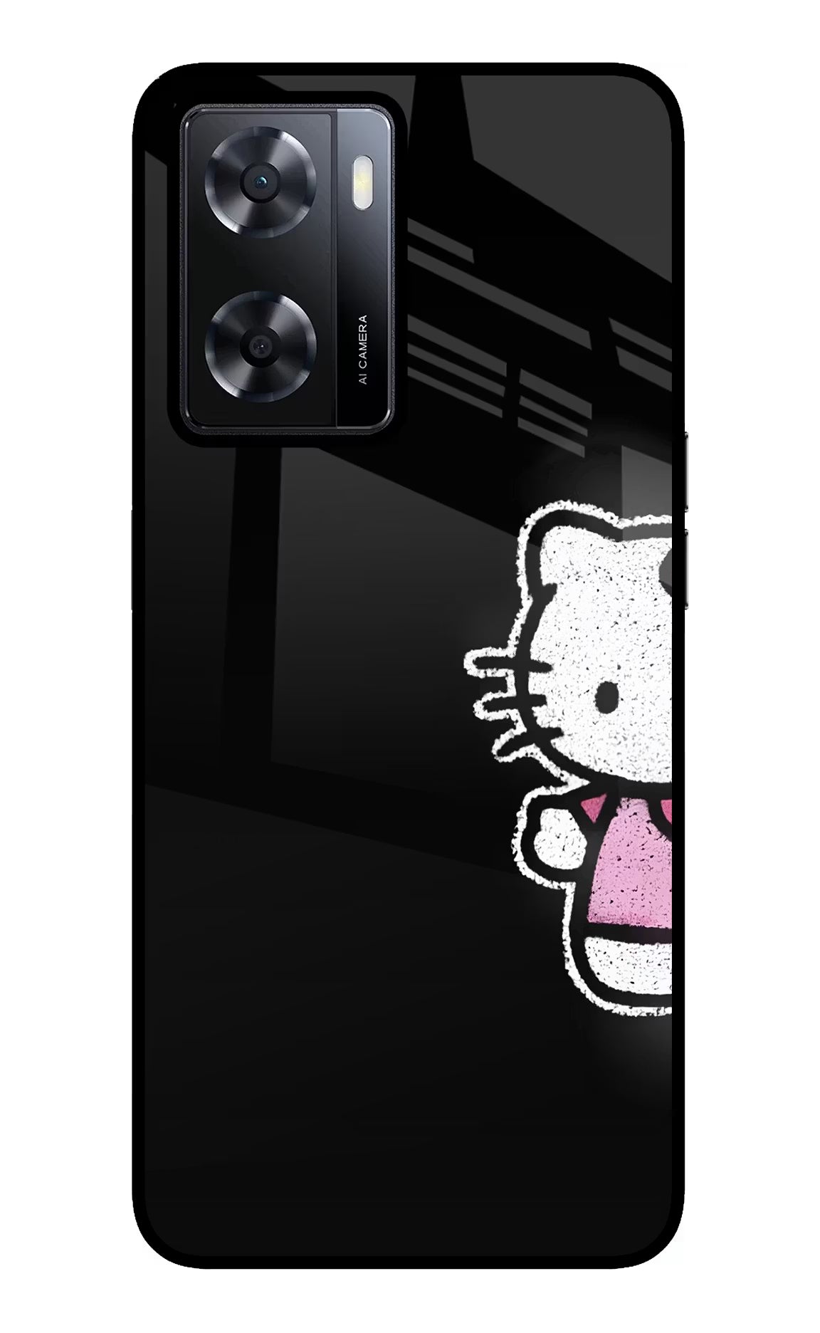 Kitty Charm Oppo A57 2022 Glass Case - Kitty Charm Oppo A57 2022 Glass Case Kitty Charm Oppo A57 2022 Glass Case